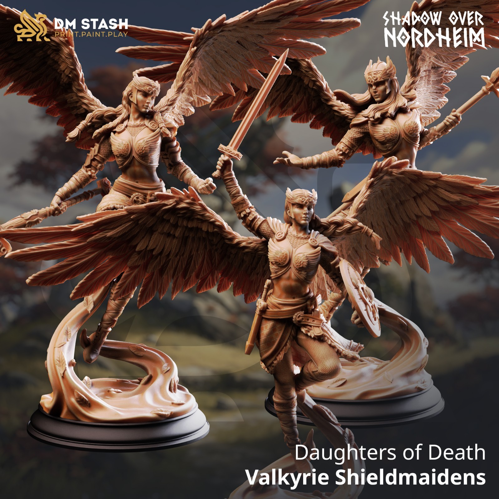 Dungeons & Dragons Celestial Human Fighter Paladins Miniature - DnD RPG Wargames