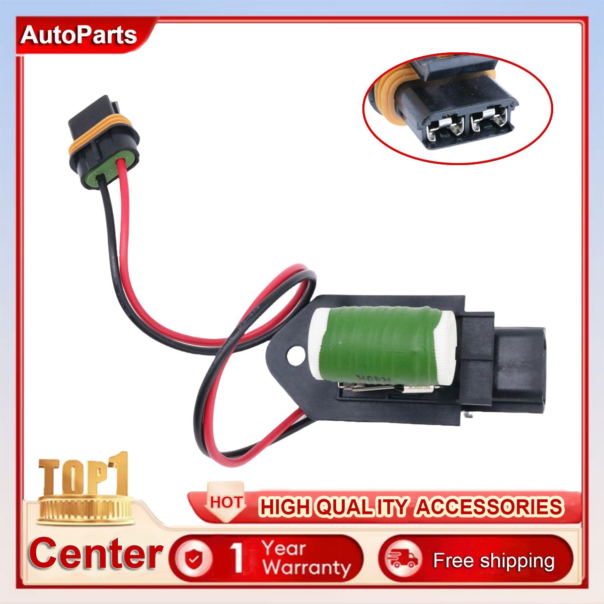 1PCS 68026780AA New Wiring Fan Motor For Dodge Jeep Liberty Nitro Wrangler