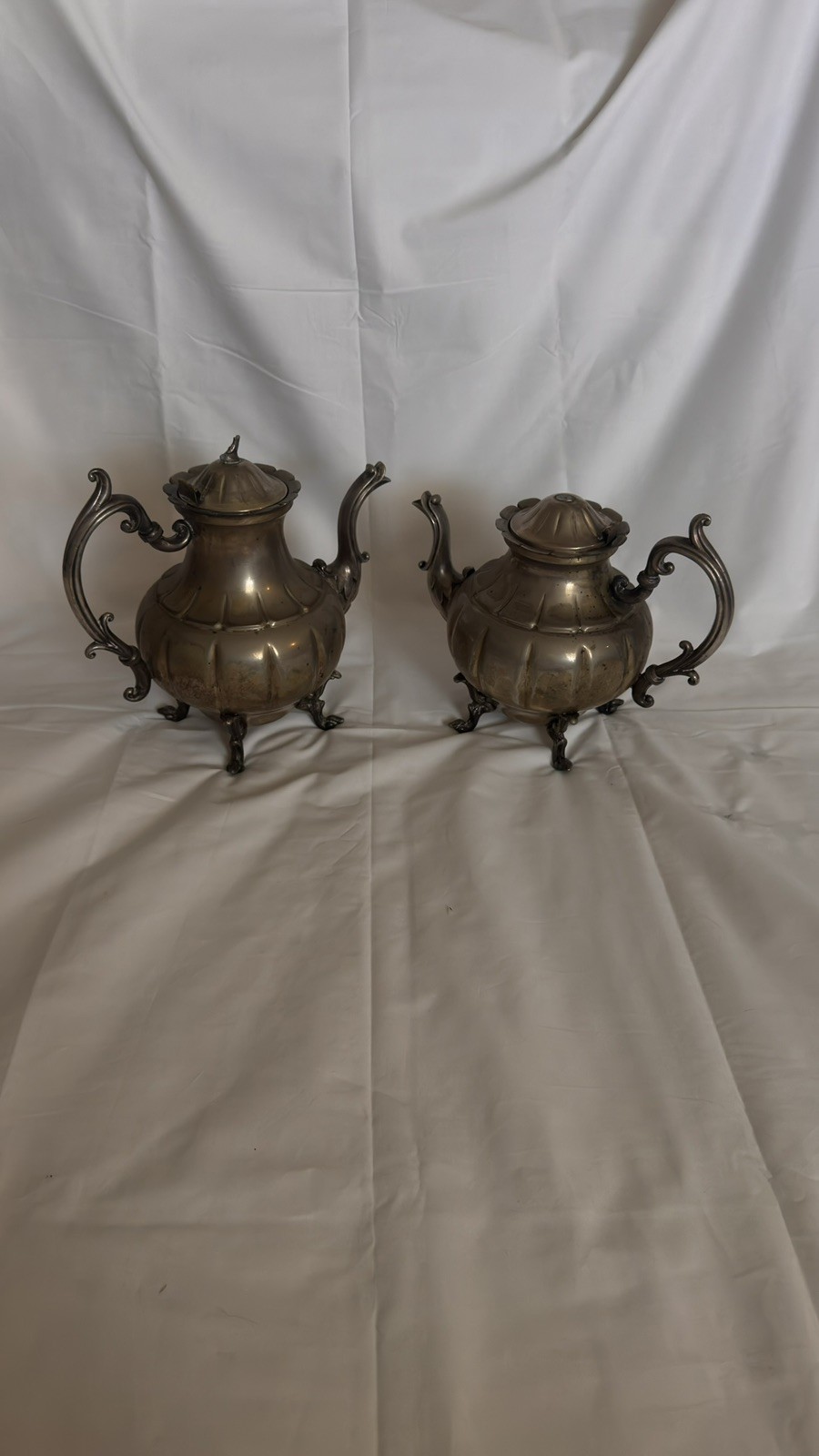 Antique Middletown Plate Co. silver plated Coffee/Tea Pots,2 pcs