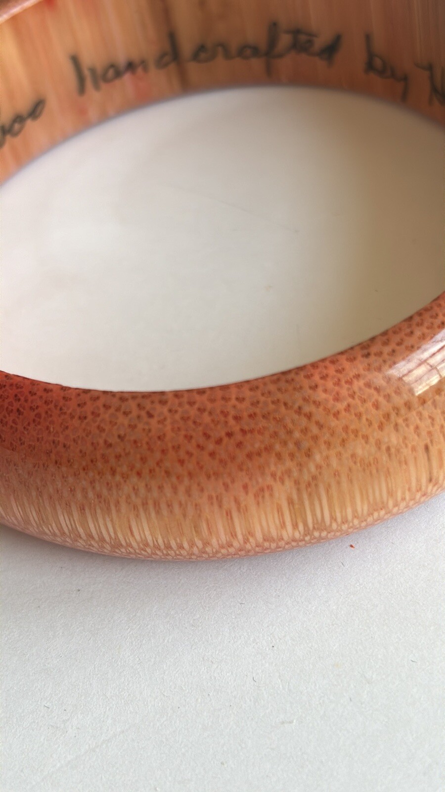 Handcrafted bamboo bangle bracelet/ lightweight/ Huppke & Rice