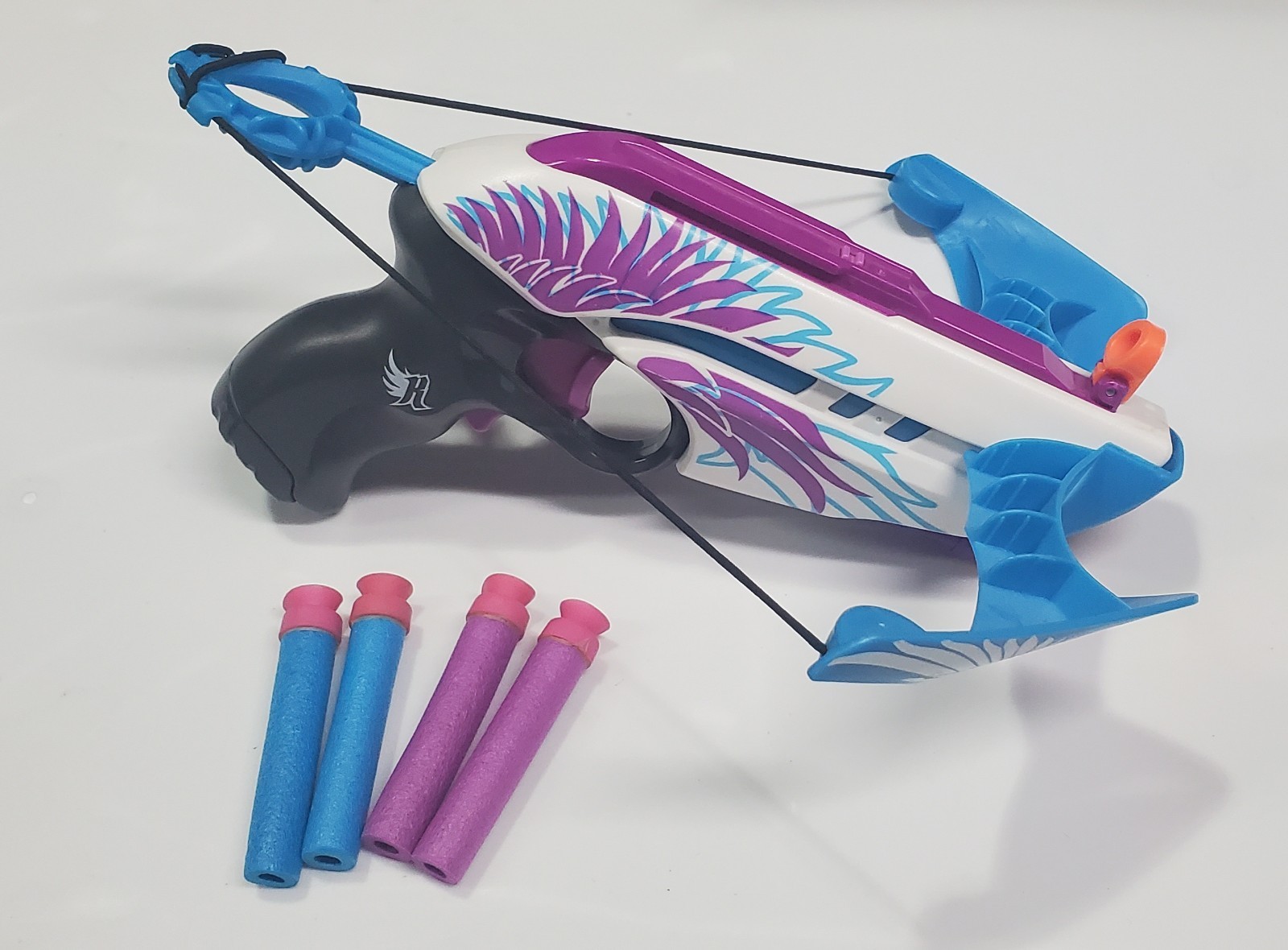Nerf Rebelle Star Shot Blaster Gun- Cross Bow With Light And 4 Soft Darts