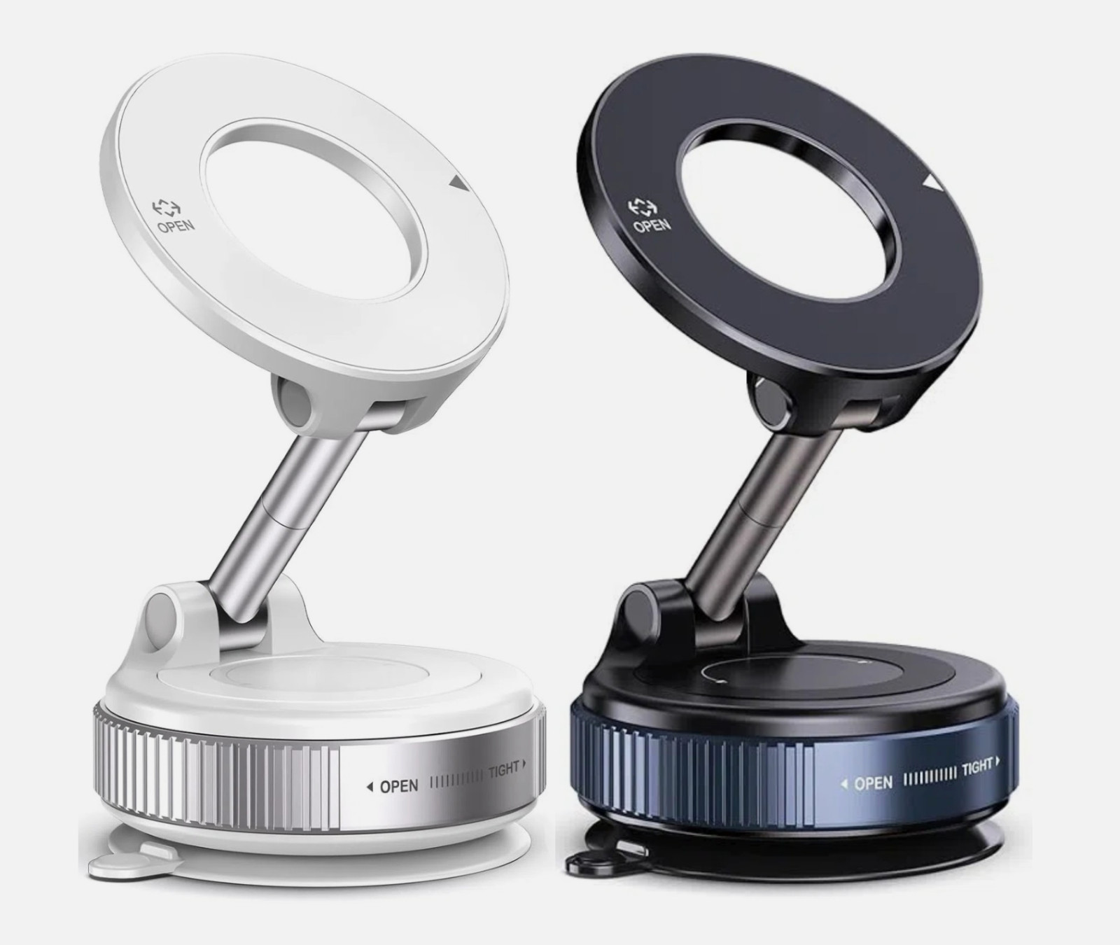 Vacuum Magnetic Phone Holder 360° Adjustable Foldable Phones Mount for Car Gym
