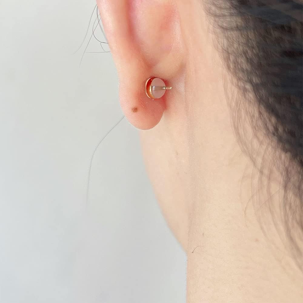 12pcs Gold Soft Silicone Earring Backs for Studs Gold Belt Rubber Earring Backs