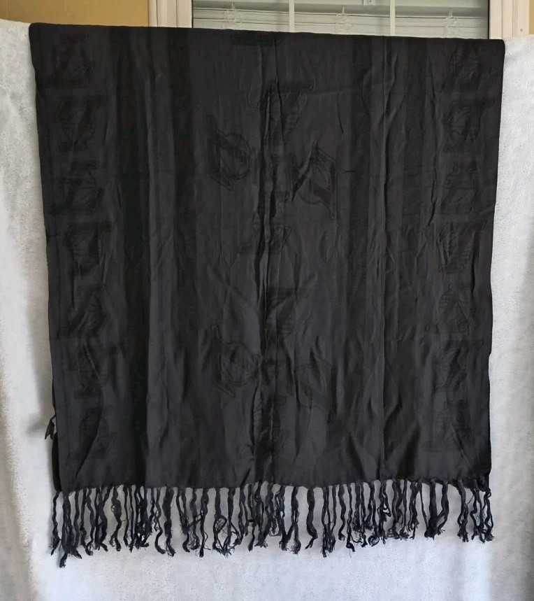 NWOT Sportin Scarves NBA Los Angeles Lakers Logo Scarf, Unisex one size Black