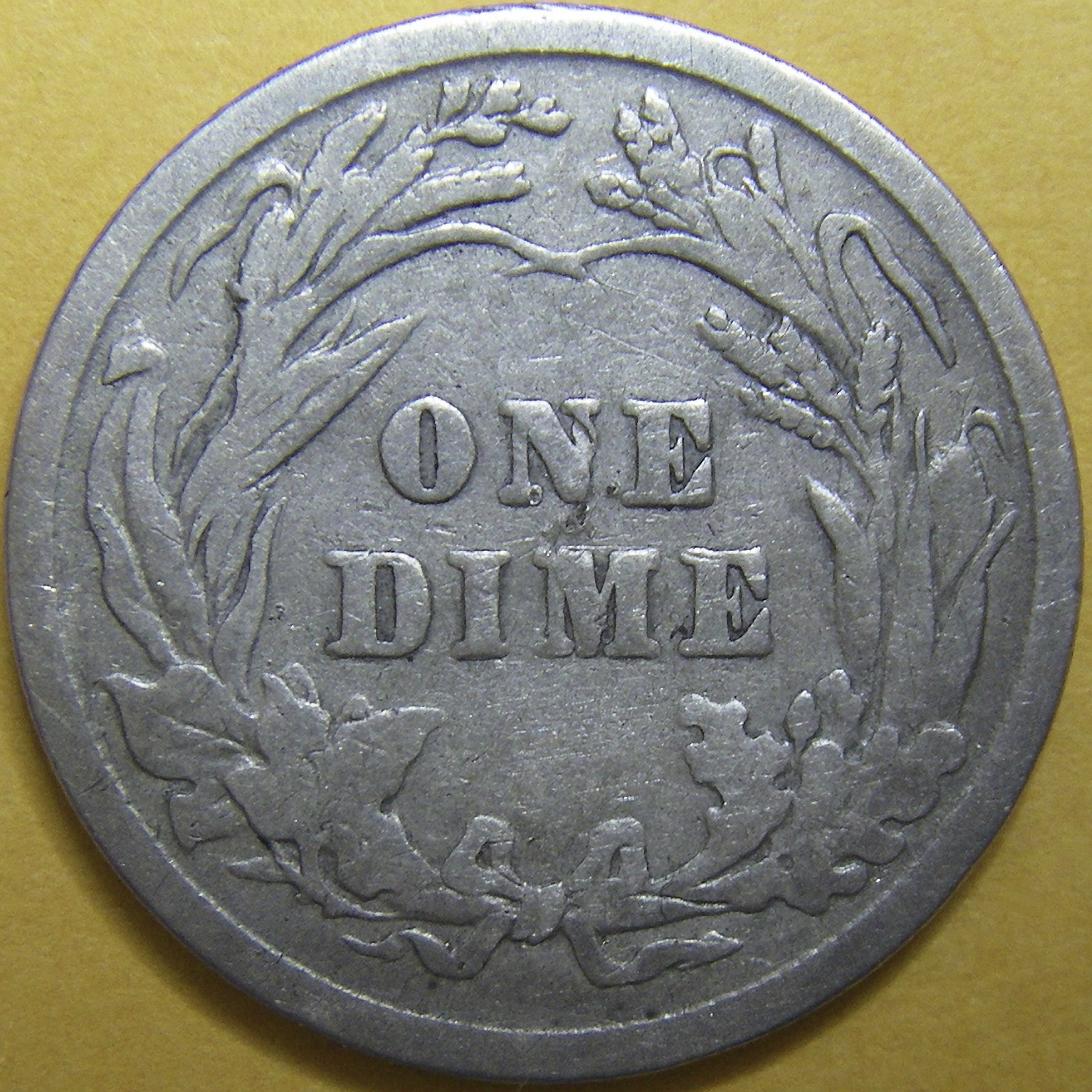 1903 Barber Dime - 90% Silver - Damaged