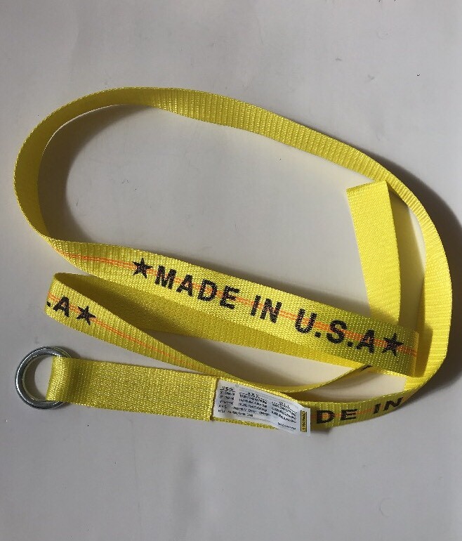 1 - 12 FT Lasso Strap Wheel Lift Tie Down YELLOW