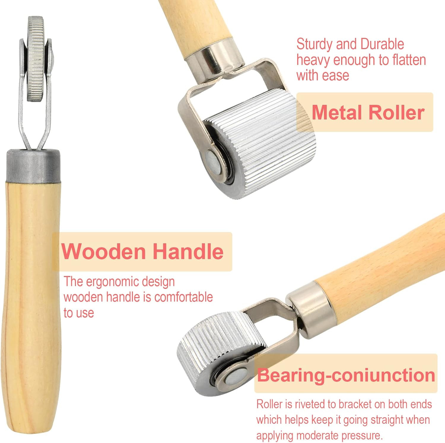 Sound Deadener Roller Tool Car Sound Deadening Roller Roller Set, Seam Roller