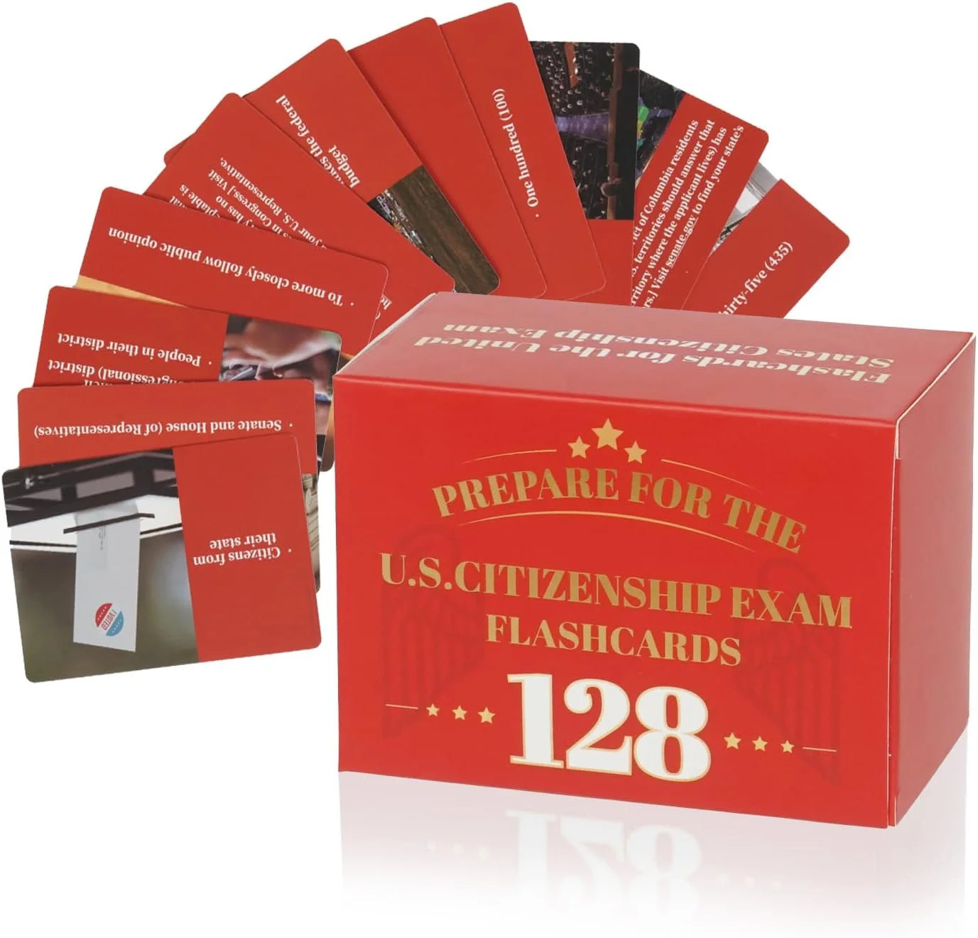 US Citizenship Flash Cards 2026, 128 Official USCIS Civics Questions and Answers