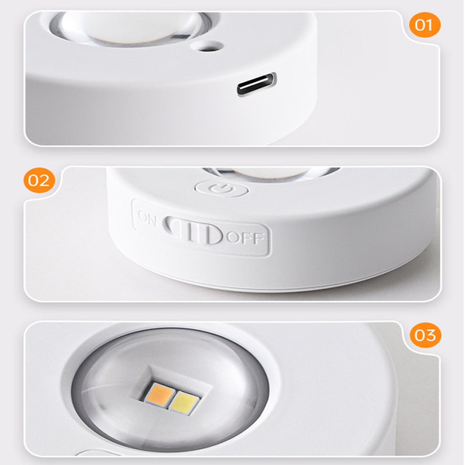 Under Cabinet Lighting Stick On LED Under Cabinet Light 500mAh Dimmable fitting