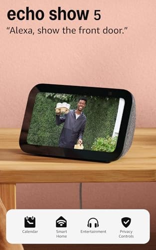 Amazon Echo Show 5 (newest model), Smart display, Designed for Charcoal