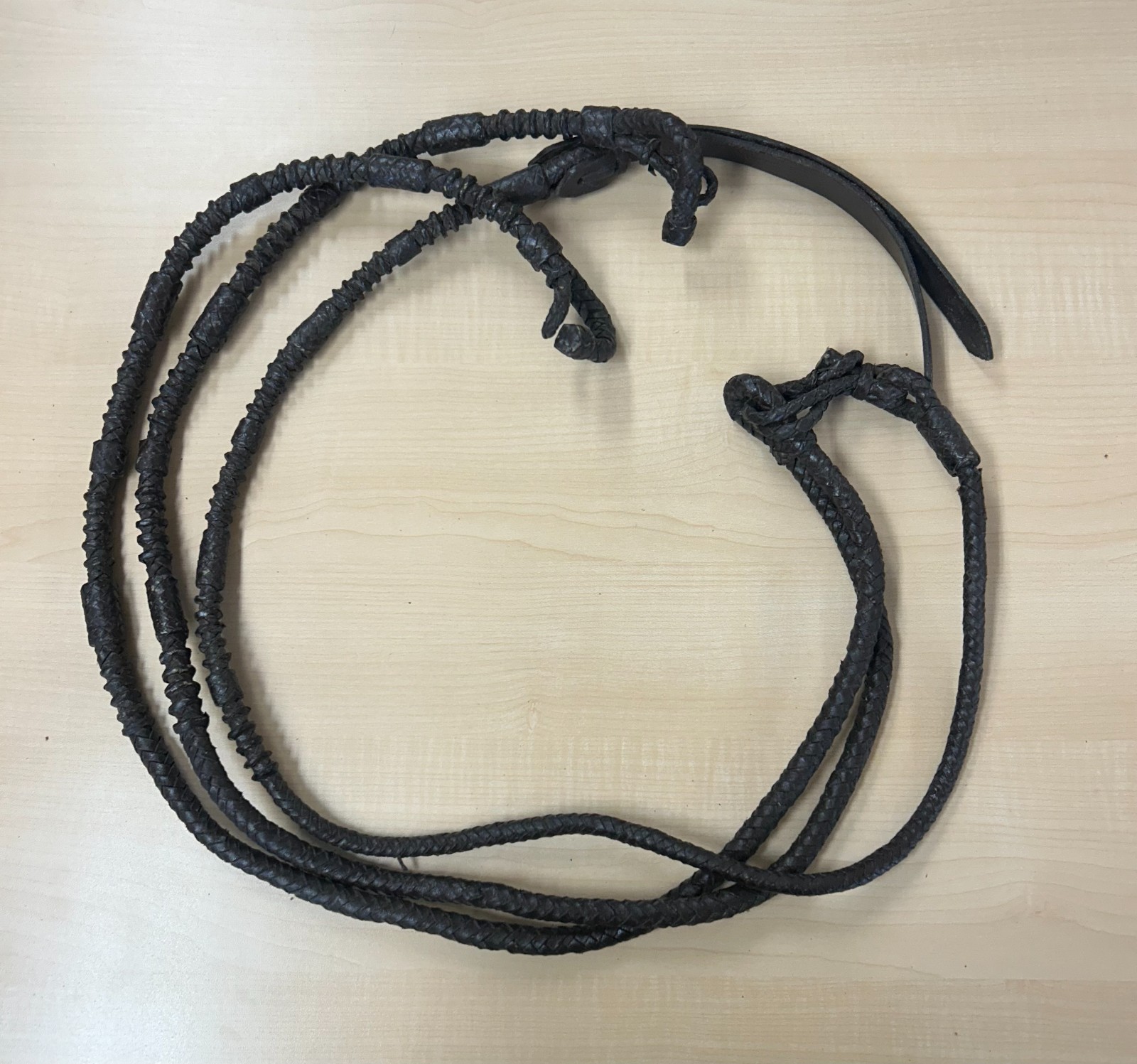 Dark Brown Rough Leather Rommel Reins