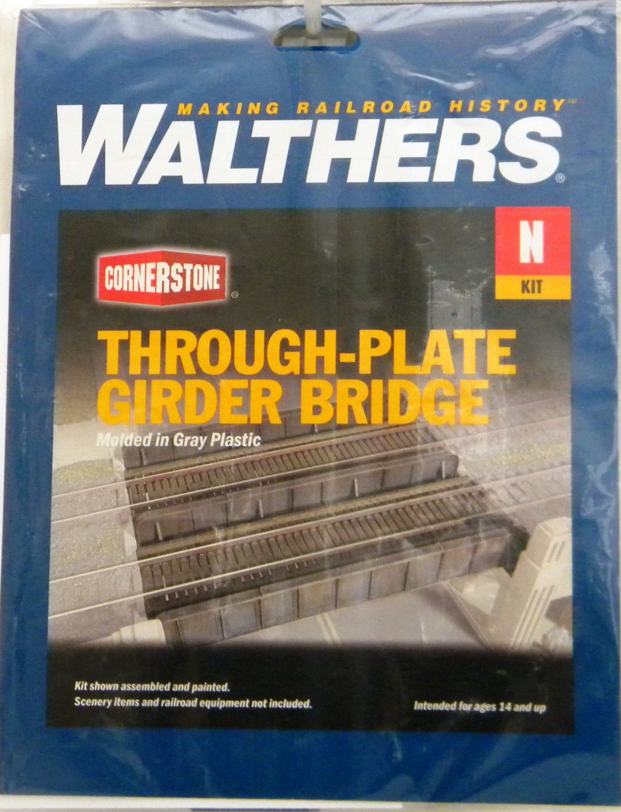 NEW N Walthers #933-3820 Through Plate Girder Bridge Kit