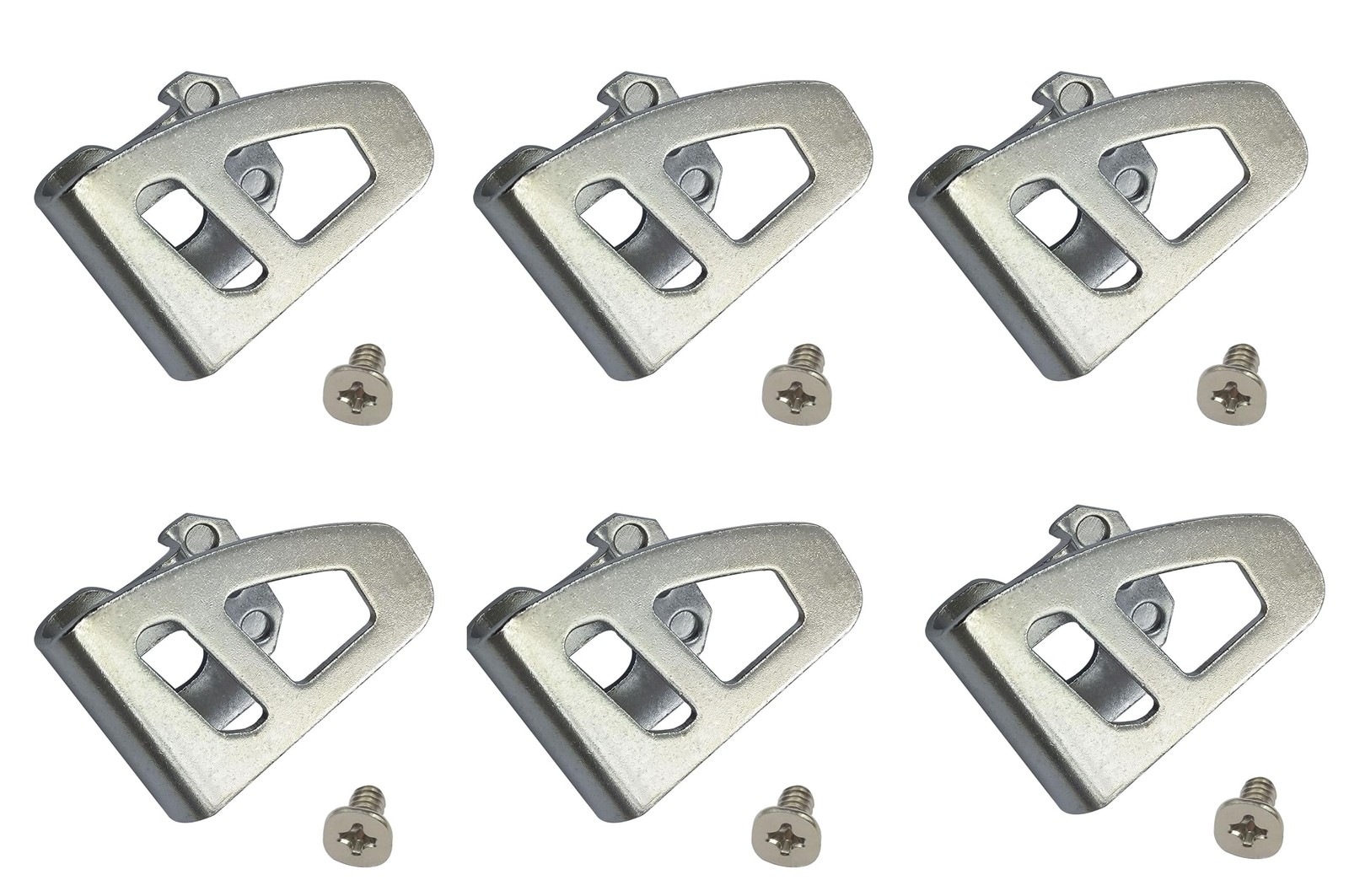 (6 Pack) 42-70-2653 Belt Clip for 2604-20, 2604-22, 2604-22CT, 2797-22 Silver