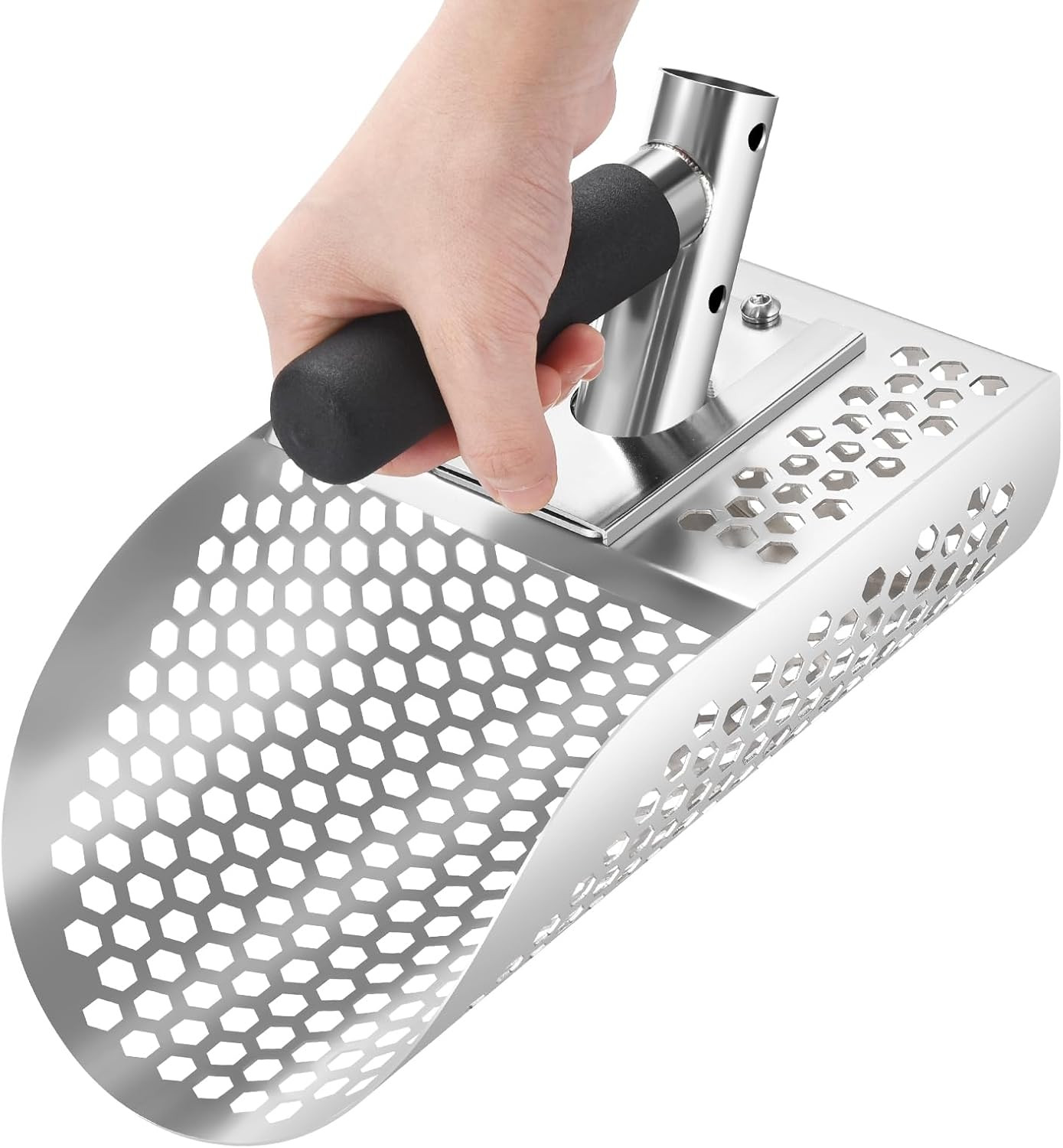 Heavy Duty Stainless Steel Sand Scoop for Metal Detecting and Beach Finds