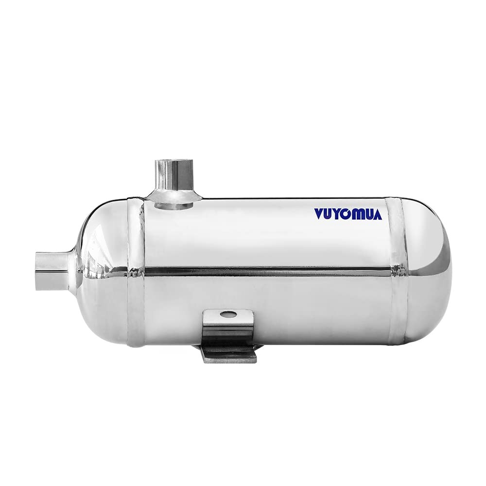 0.1Gallon 304 Stainless Steel High Pressure Mini Small Portable Air Tank Air Res