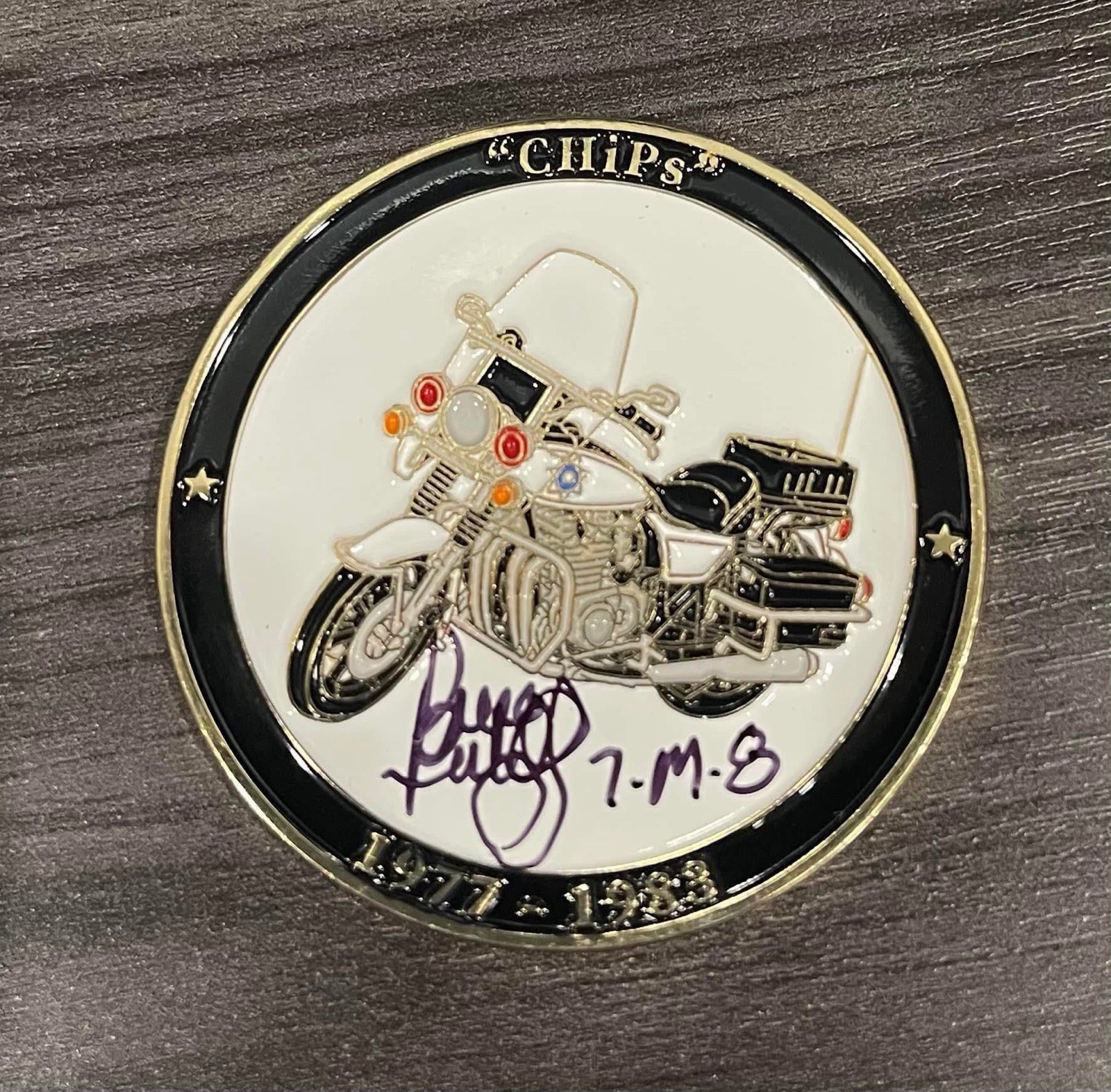 chips tv show challenge Coin Bruce Penhall