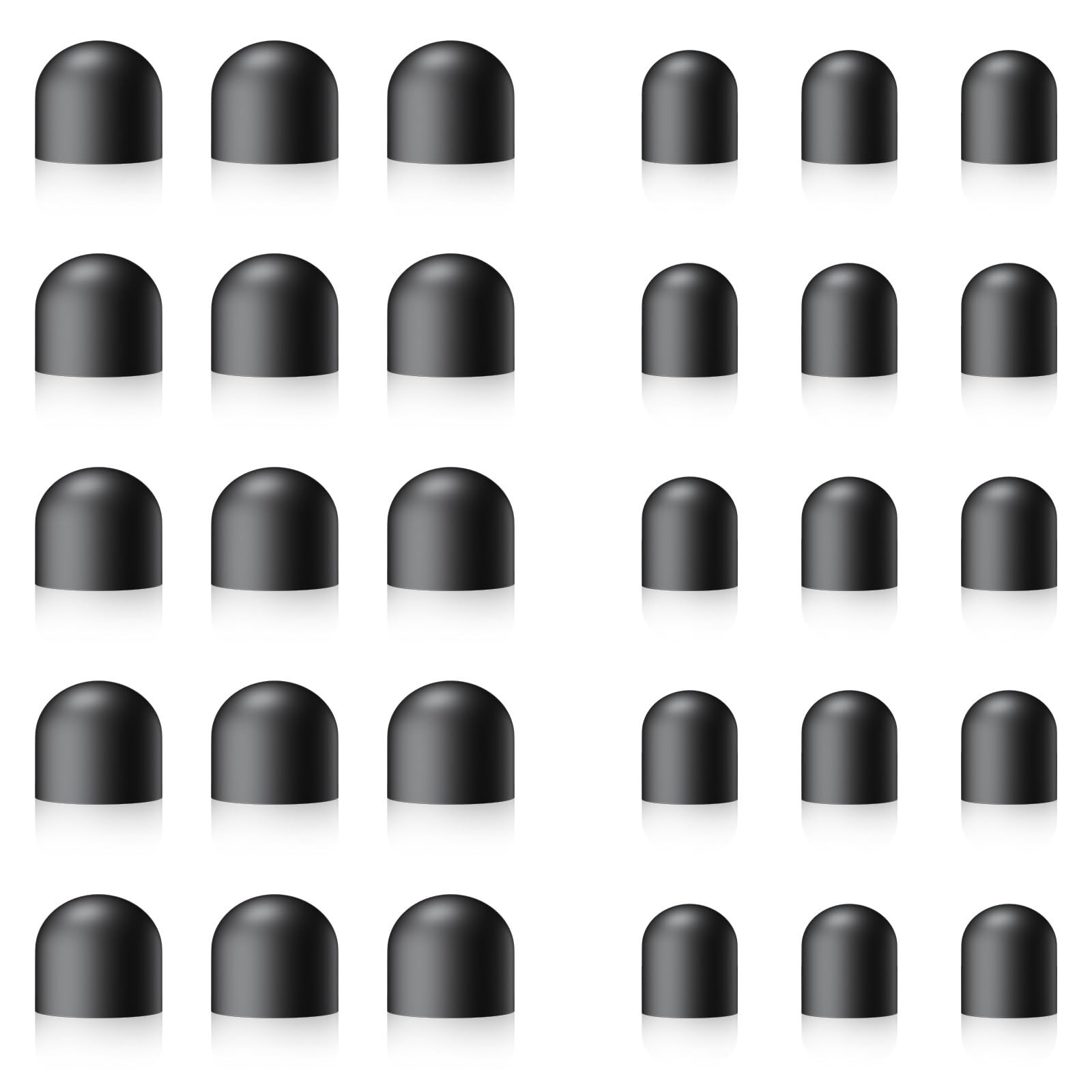 Rubber Tips for Stylus Pens Replacement Nibs Touch Screen 0.2 & 0.28 In 15 Pair