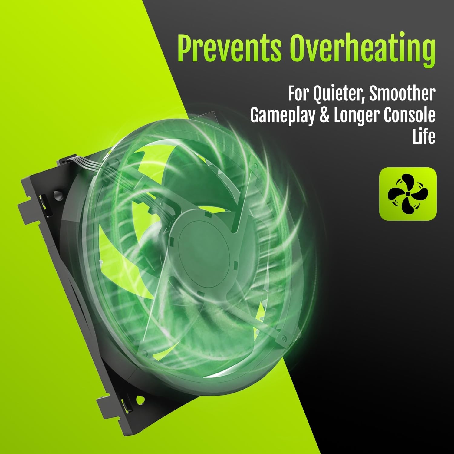 Replacement Internal Cooling Fan for Xbox ONE Gaming Console, 4-Pin Connector