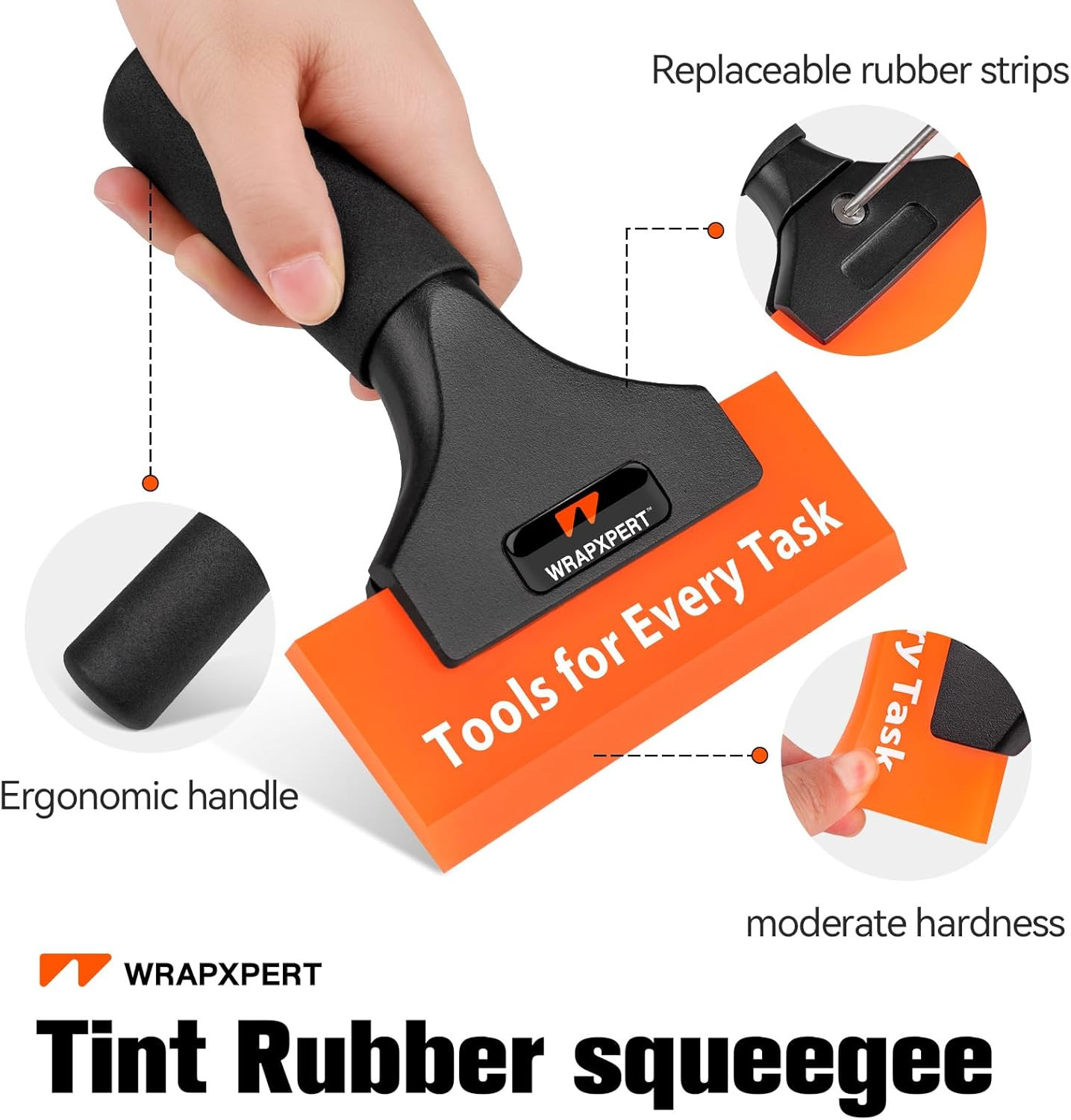 Window Tint Tools 2Pack, Small Squeegee 5 Inch & Mini Squeegee for Car Window, R