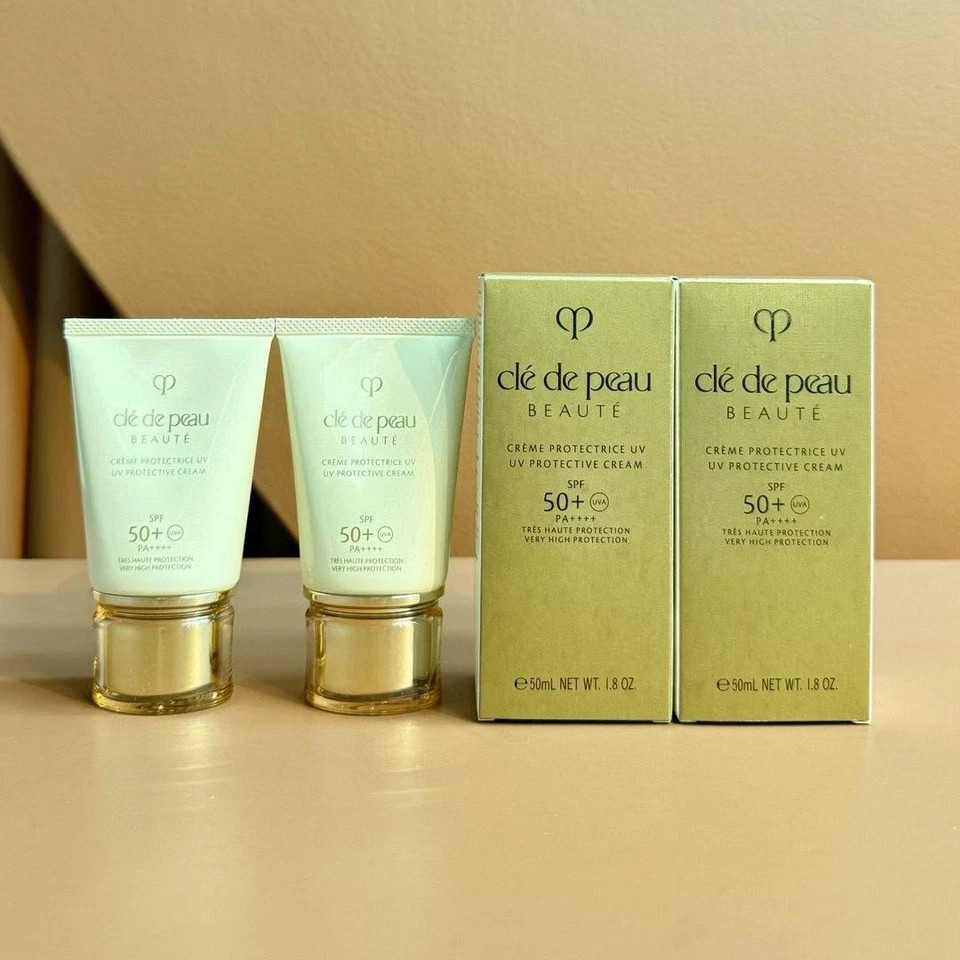 Cle De Peau Beaute UV Protective Cream SPF 50+ 1.8oz/50ml (PACK OF 2) Sealed Box