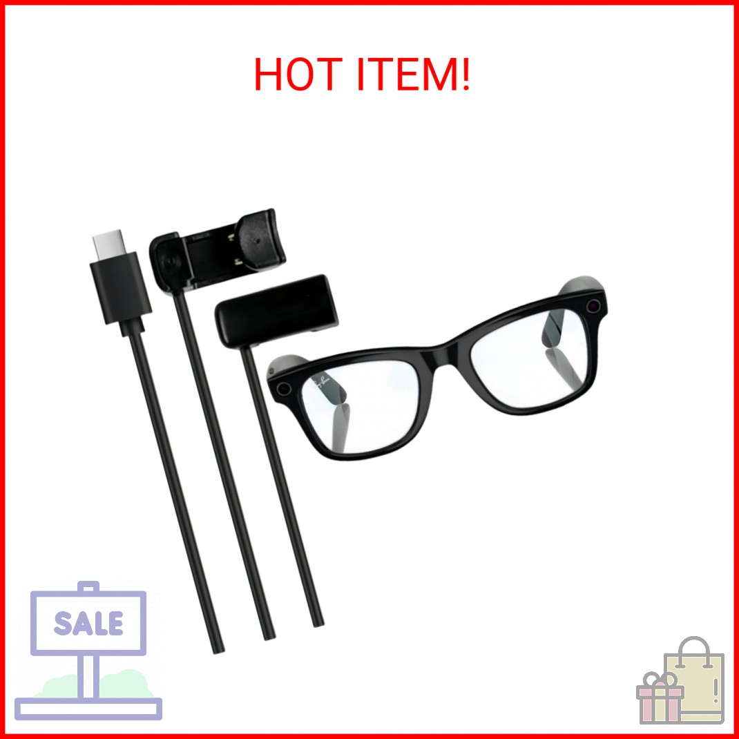 Type C Charging Cable for Ray-Ban Meta Accessories, Smart Glasses Charger 4.92ft