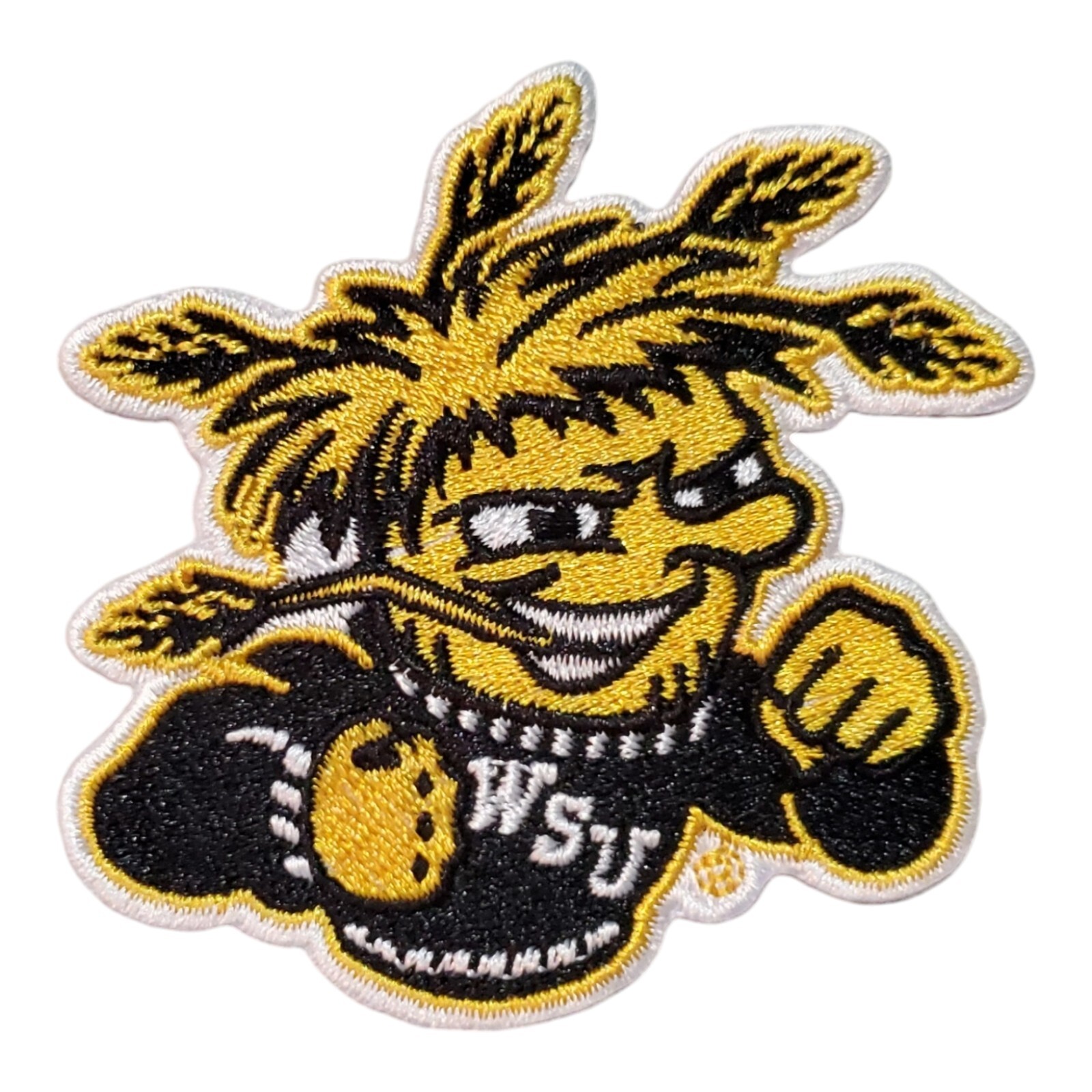 Witchita State Shockers Vintage Logo Patch. Embroidered. Iron On. 3"x2.5"