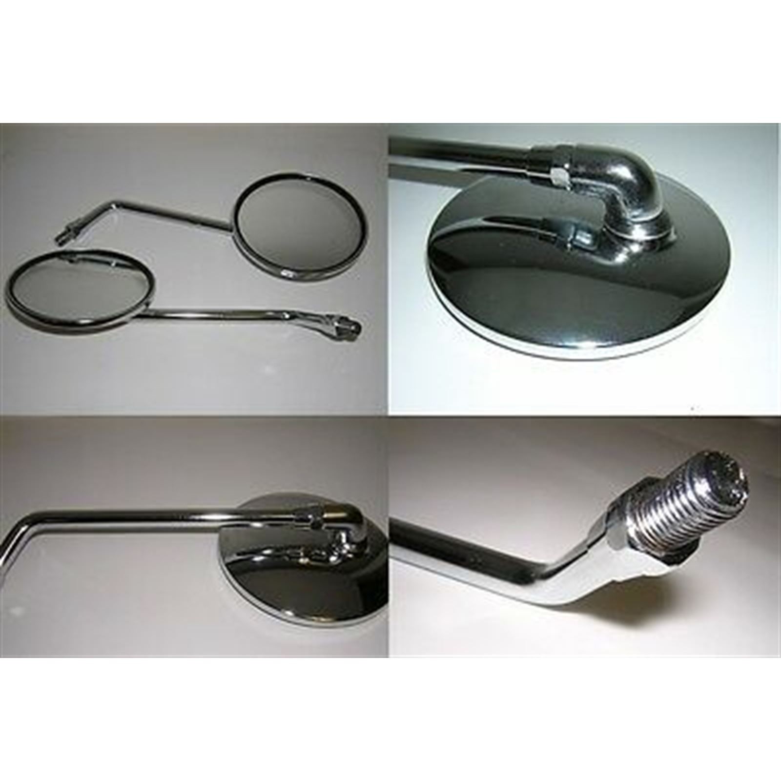 Chrome Mirror Set 10mm Thread for Honda/Kawasaki /Suzuki Models 21-3125