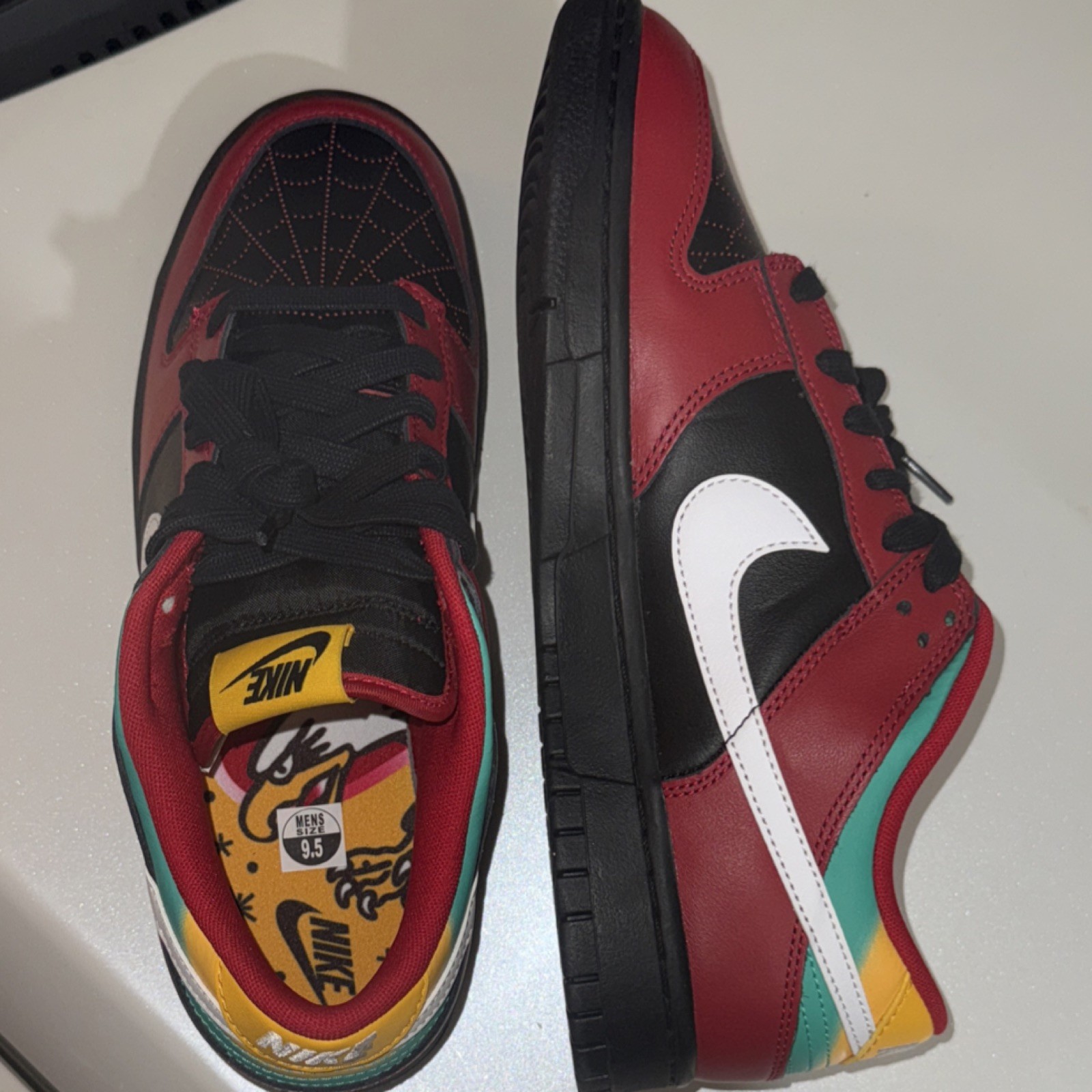 Nike dunk high bikers tattoos no box lid