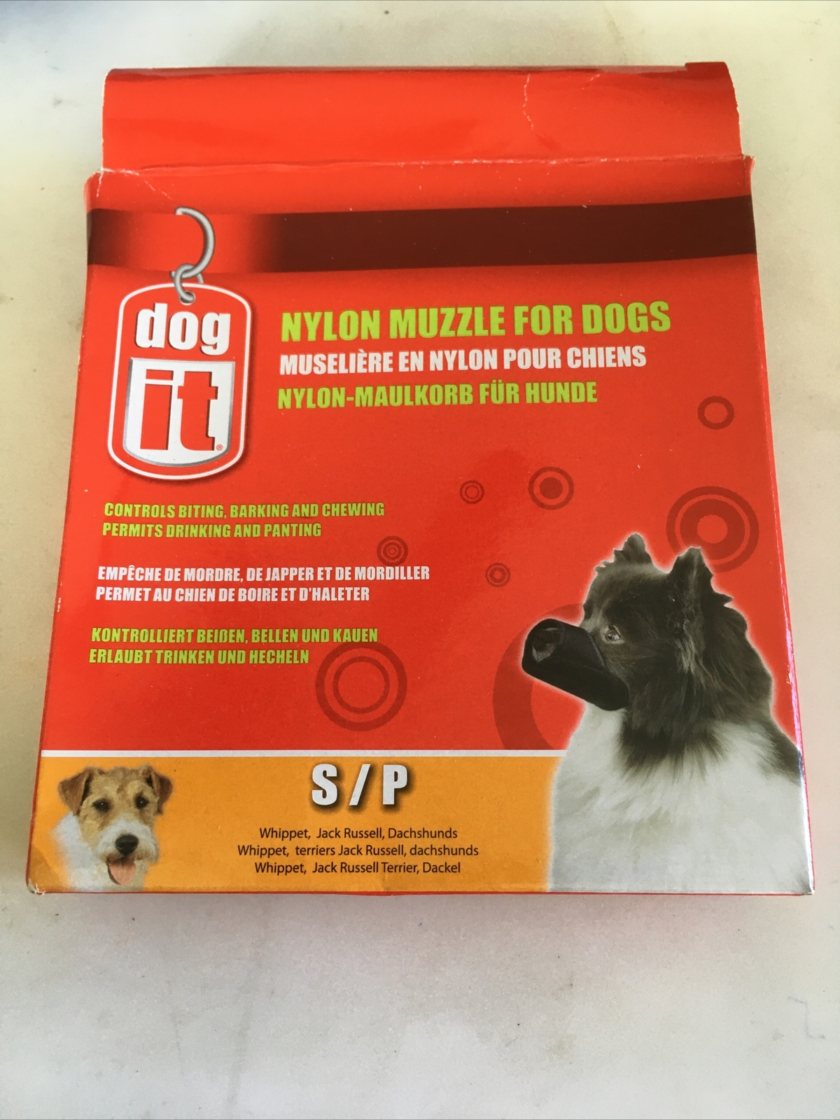 Dog It Nylon Muzzle for Dogs Small (4.7" Long)