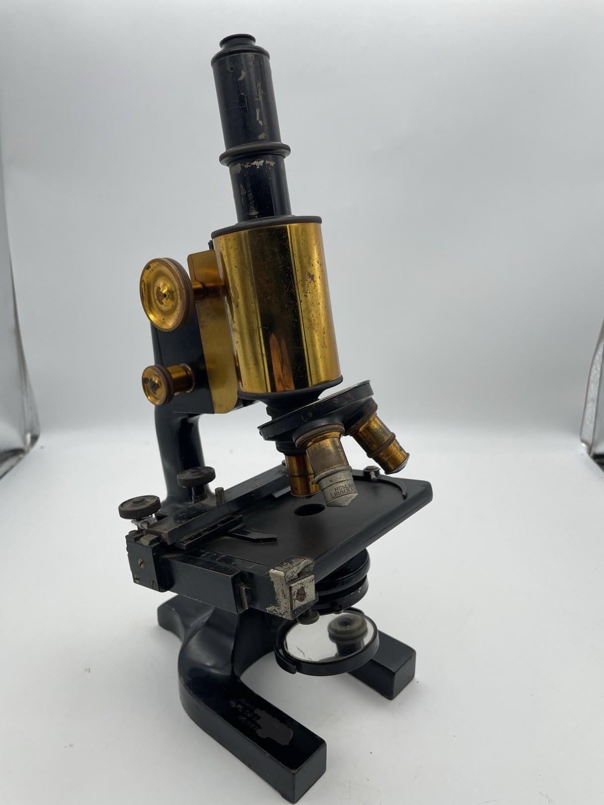 Antique Spencer Brass Microscope ALOE CO. Sales Agents No. 86264, As Is Cond.