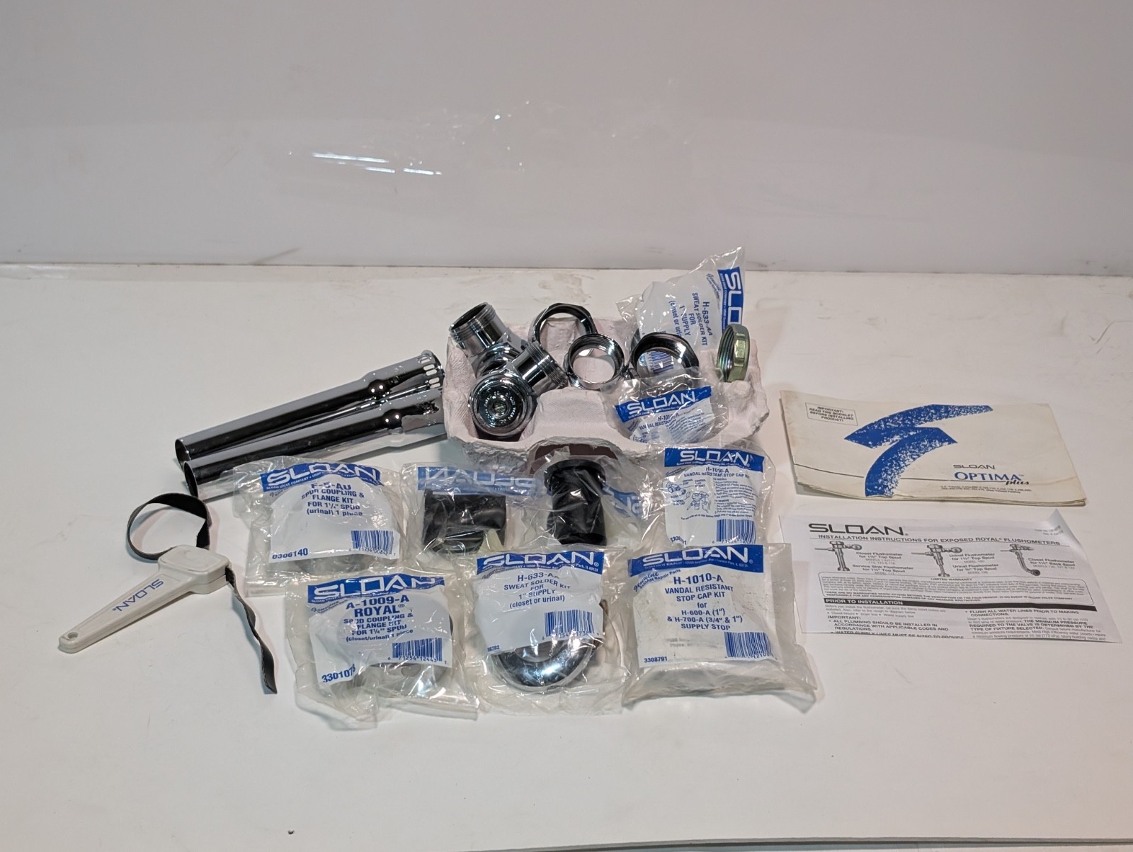 Sloan 180-1 Royal Flushometer Dual Filtered Bypass Diaphragm Urinal Kit