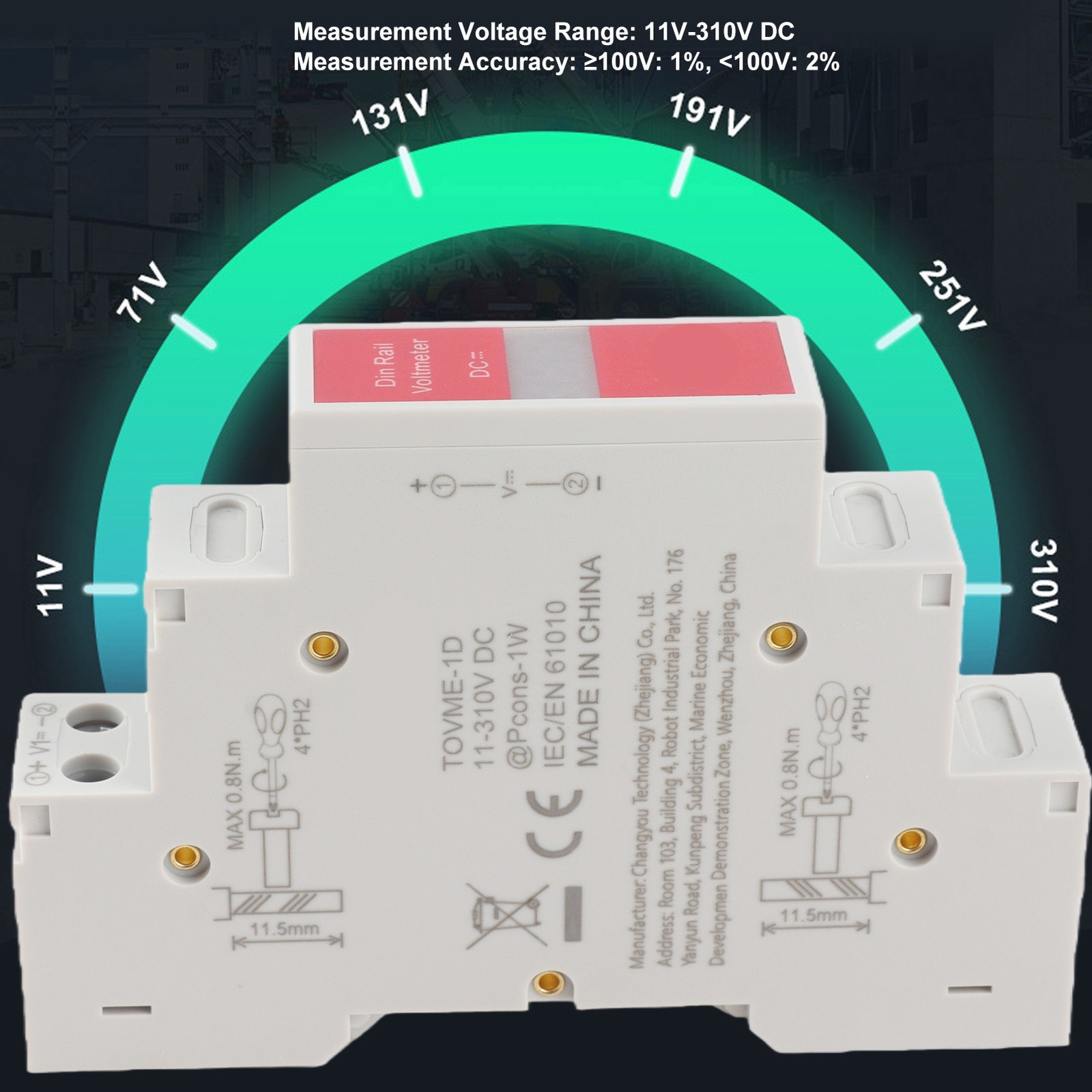 DC Voltage Meter Accurate Switching Output For Electrical Use Easy To Use