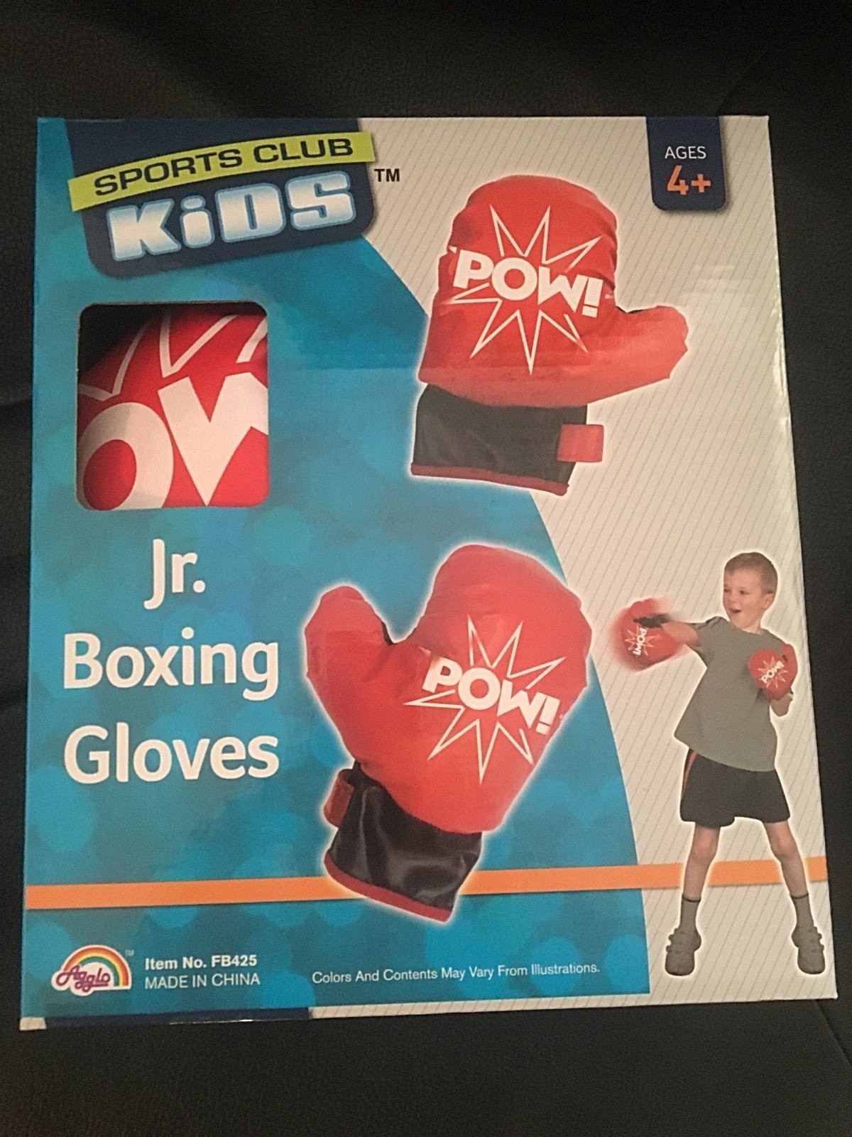 Red Kid Sports Club Jr Boxing Gloves POW Set New Ages 4+