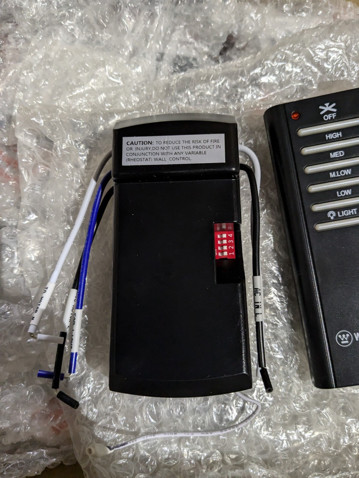 NOS Ceiling Fan Lamp Controller Computer Receiver GW-DS52RC1 Transmitter Install