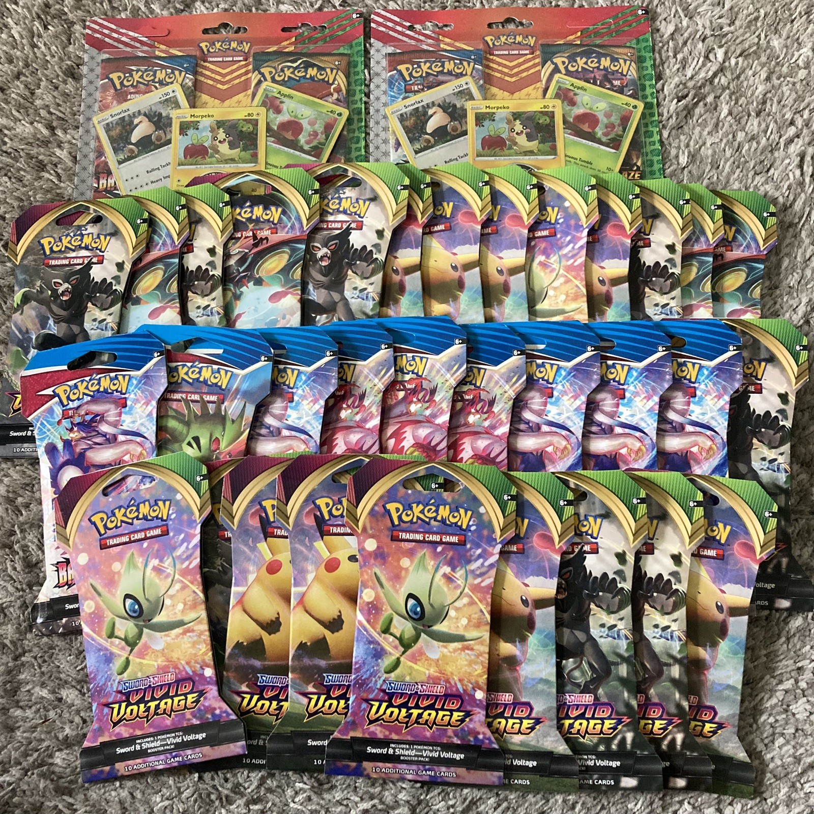 Pokemon 11 Battle Style 23 Vivid Voltage 2 Darkness Ablaze Booster Sleeved Box