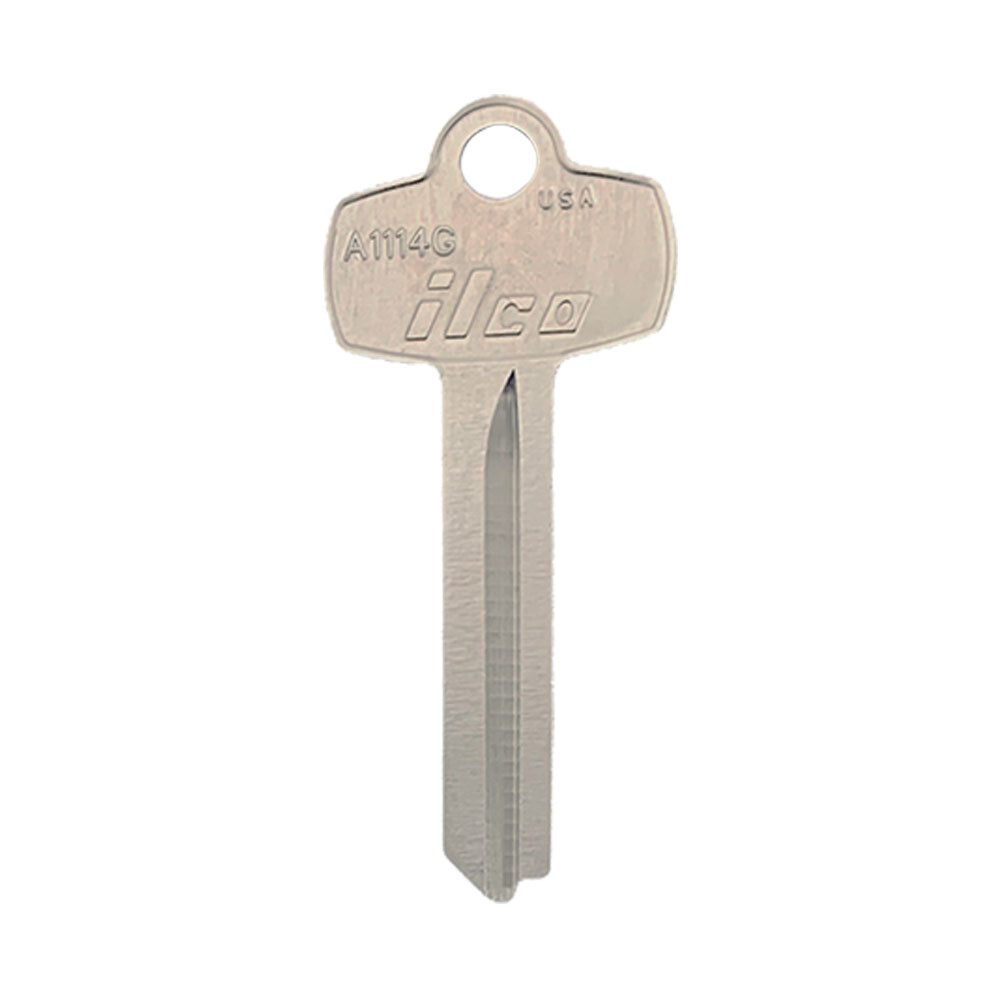 A1114G, 1A1G1 Key Blank 6-Pin Nickel