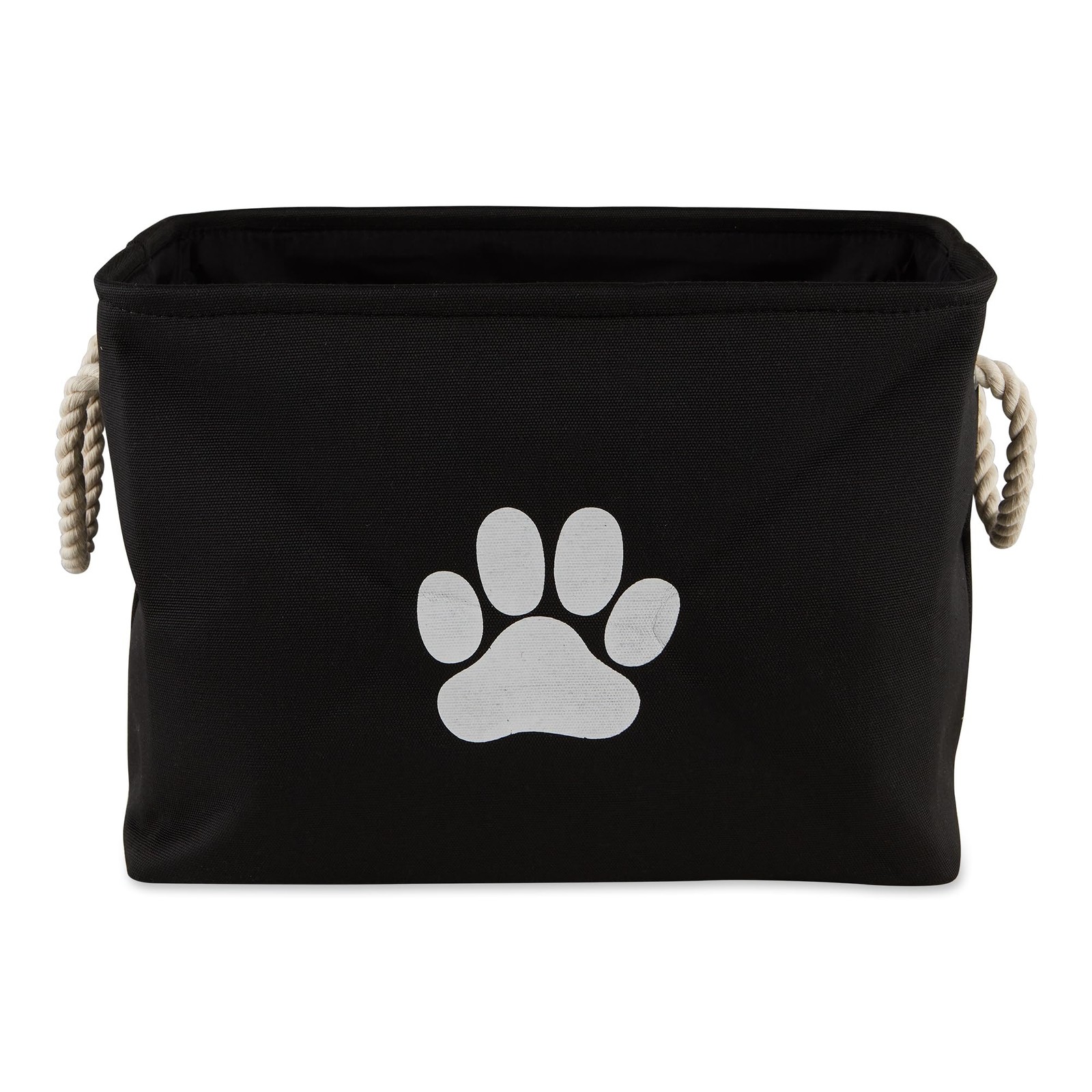 Bone Dry Pet Storage Collapsible Bin, Small Rectangle – Black