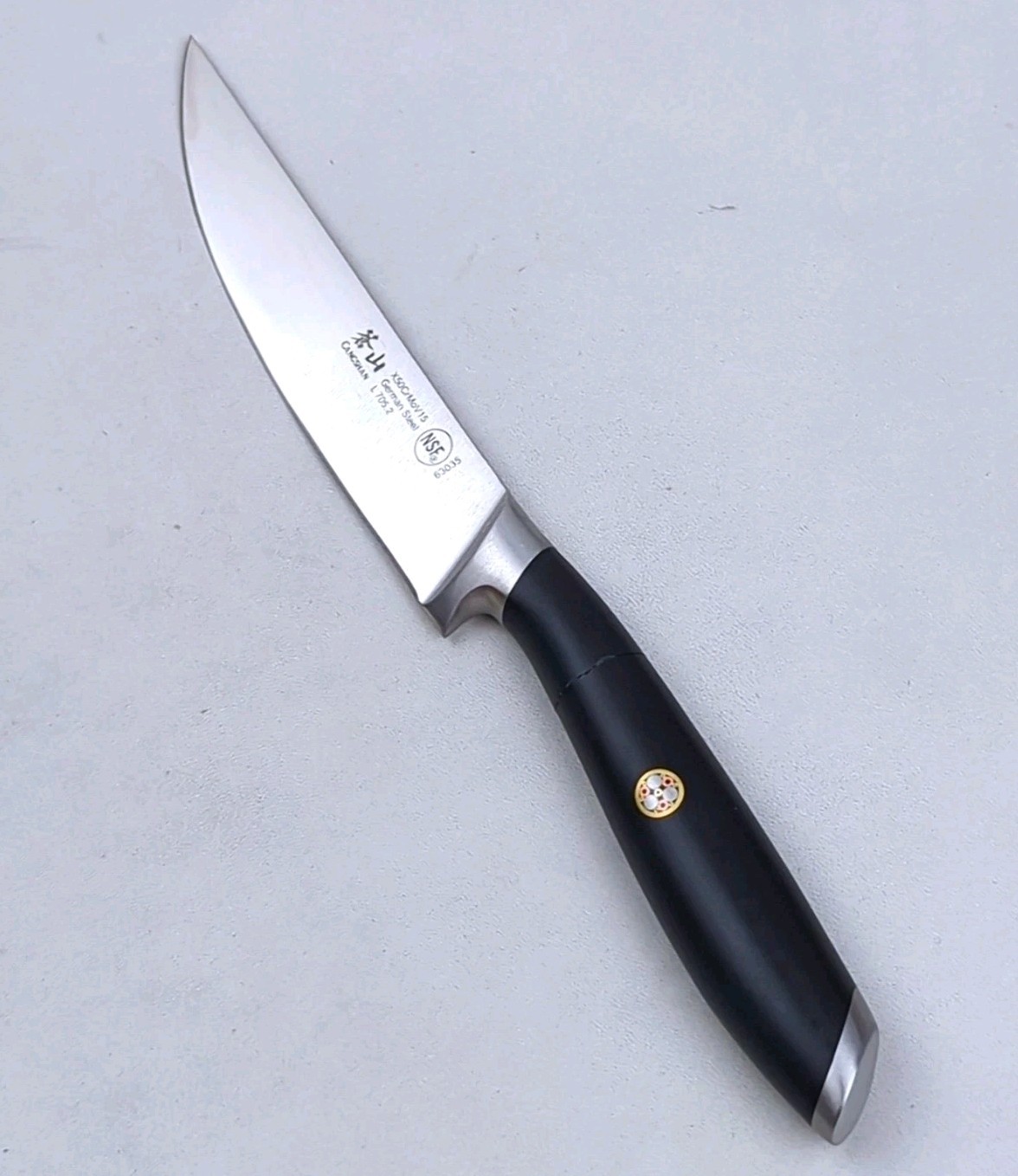 CANGSHAN L Series 5" STEAK Knife, FORGED X50CrMoV15 GERMAN Steel, BLACK, #63035