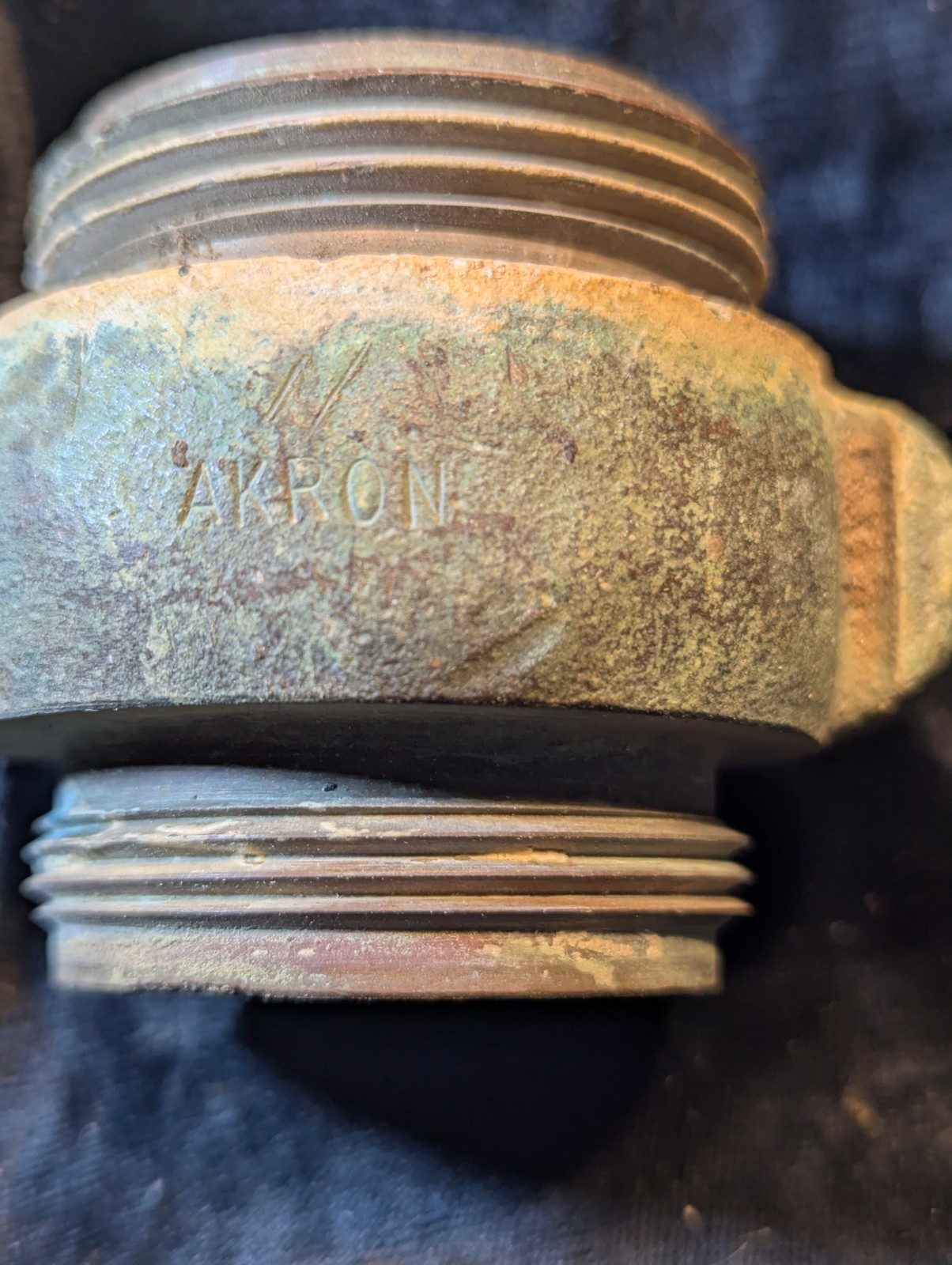 Akron Brass  1   7/16" ID Fire Hose Coupling Male to Male #1