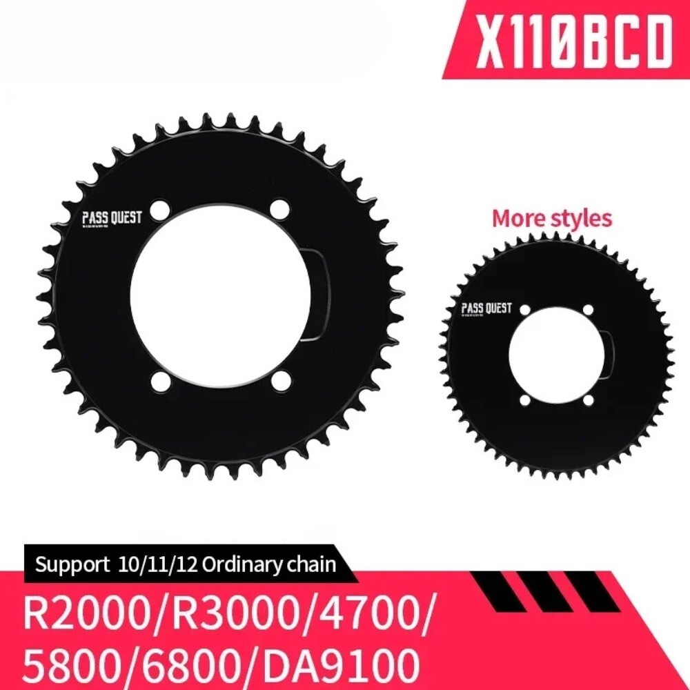 110BCD Round/Oval Road Bike Narrow Wide Chainring 36T-60T for Crankset
