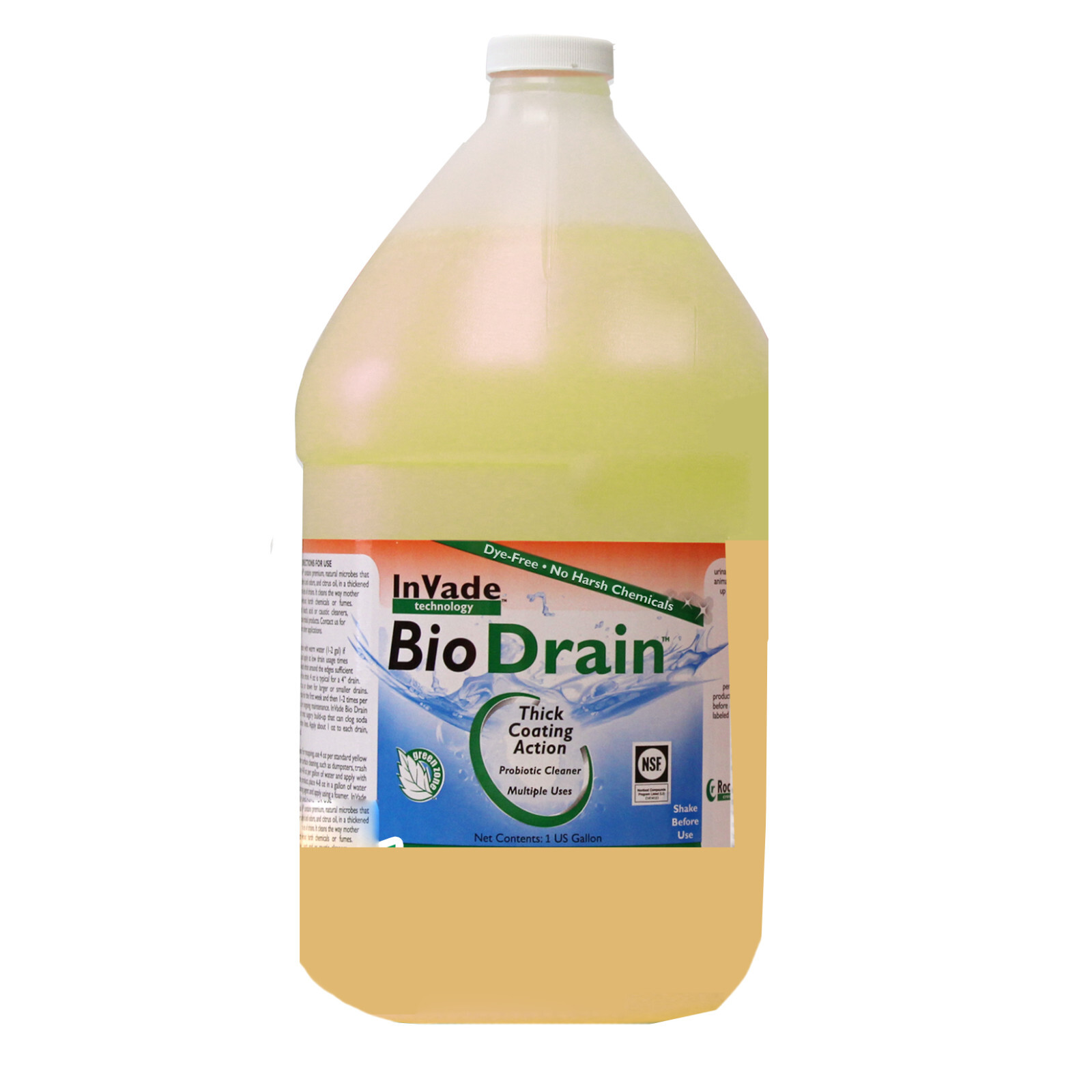 Invade Bio Drain Gel Treatment 4 Gals Eliminates Odors Sugar Snakes Fruit Flies