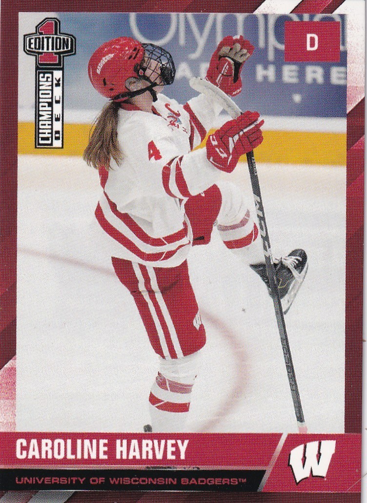 2025-26 Wisconsin Badgers Women's Hockey Champions Deck Pick A Card Harvey