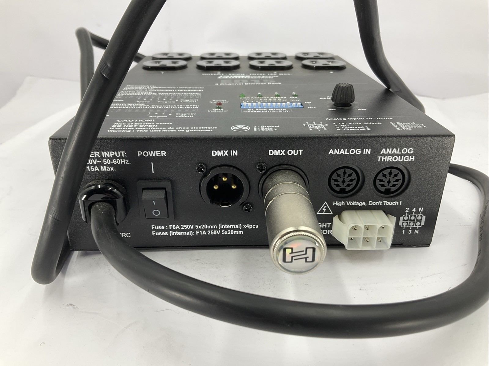 Eliminator Lighting 4-Channel DMX Lighting Dimmer Pack