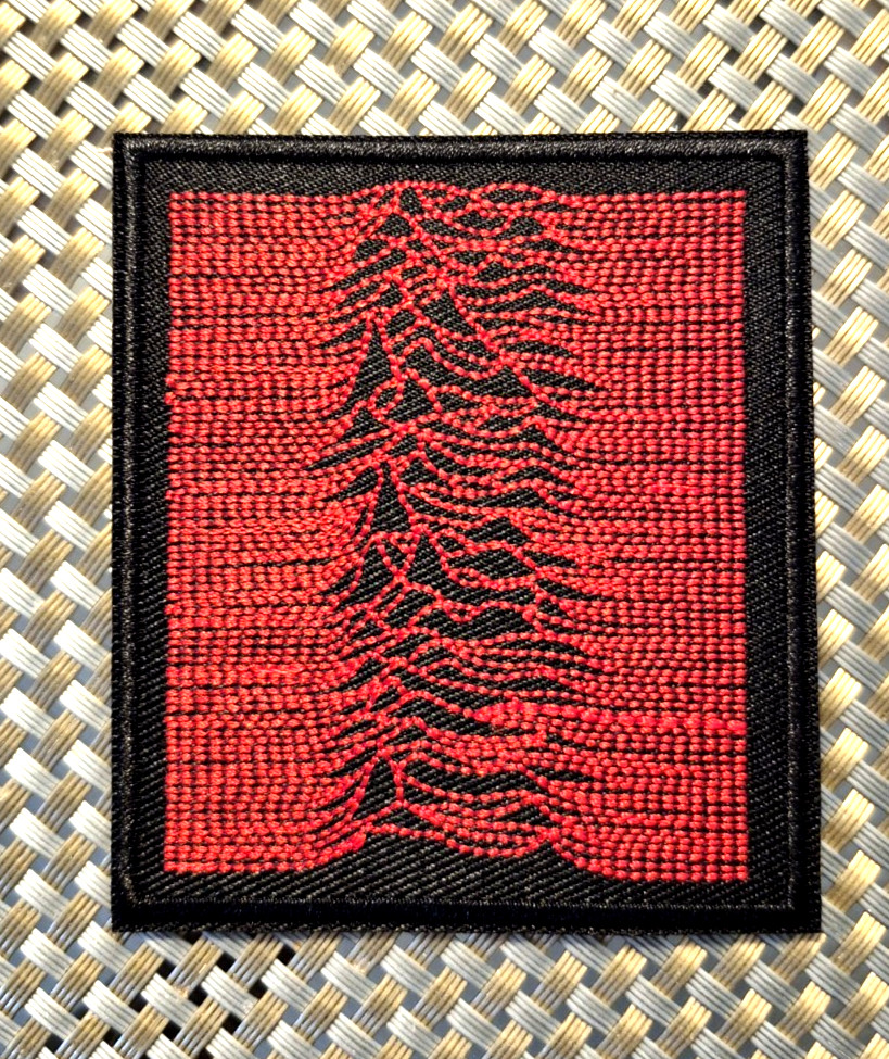 Joy Division  (band) Unknown Pleasures Embroidered Patch Iron-On Sew-On US ship