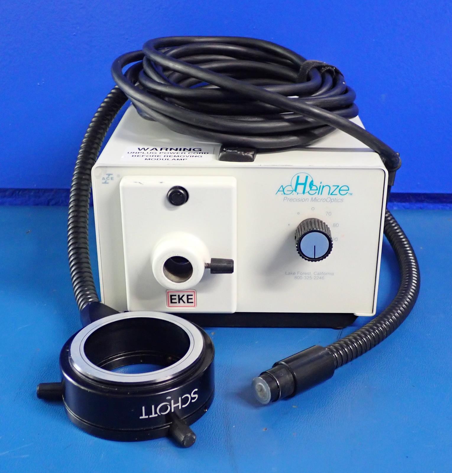 AG HEINZE ACE I EKE Light source for . w/ Ring light, AC Power Cord