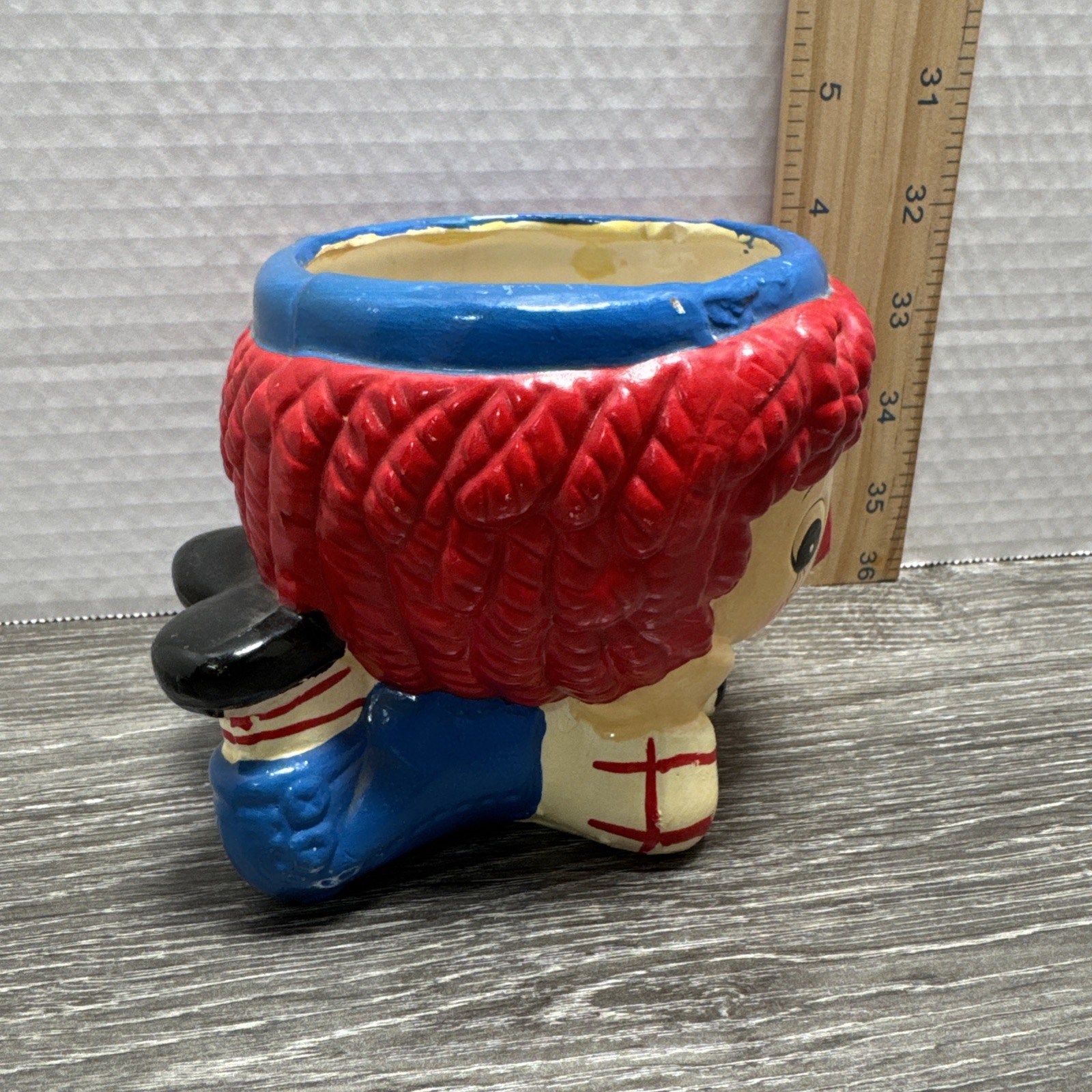 Vintage Rubens Original Raggedy Andy Ceramic Planter