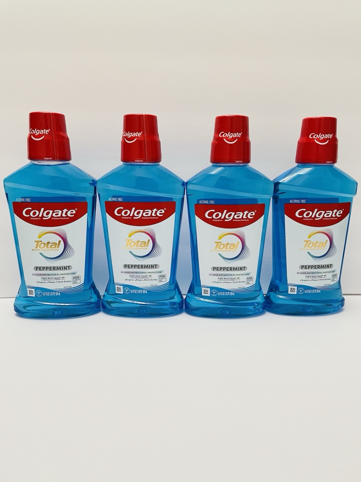 Colgate Total Active Prevention Peppermint Mouthwash/Alcohol Free 16.9 Oz/pack 4