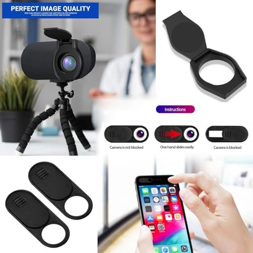ThtRht 6 Pack Webcam Lens Cover Computer USB Camera Shutter Cap Adhesive