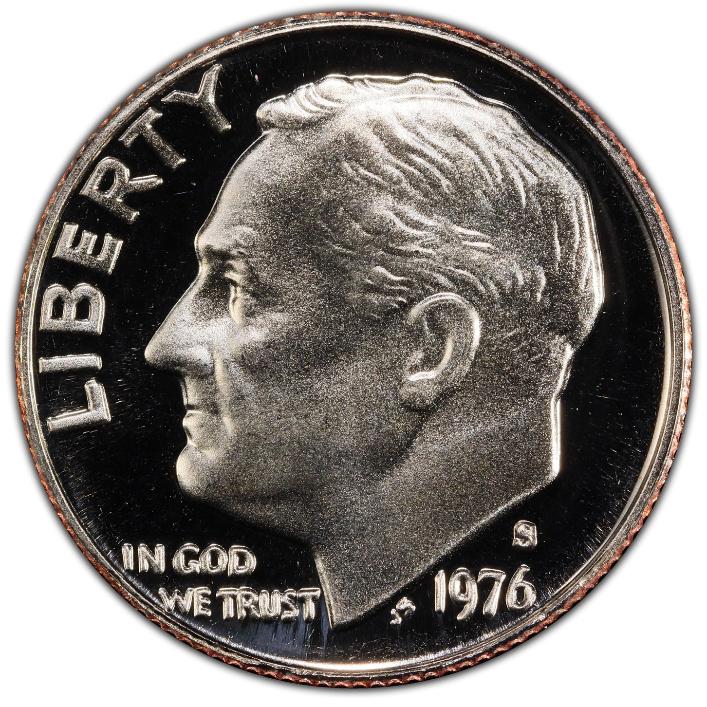 1976-S Roosevelt Dime • Proof • Ungraded • Ships in 2x2 Flip