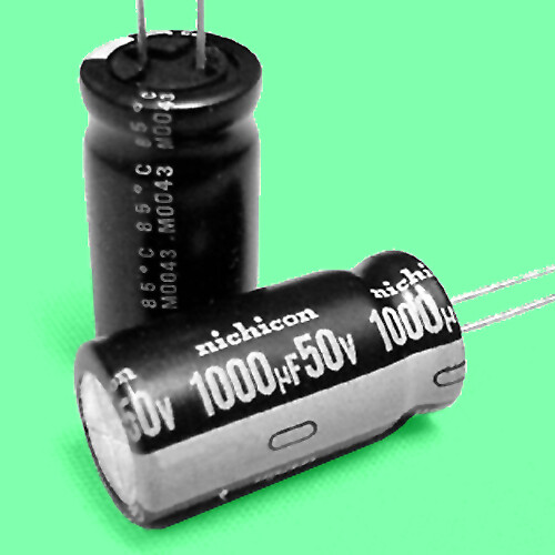 (12) 1000 µF @ 50 Volt Electrolytic Capacitors ** USA SELLER **